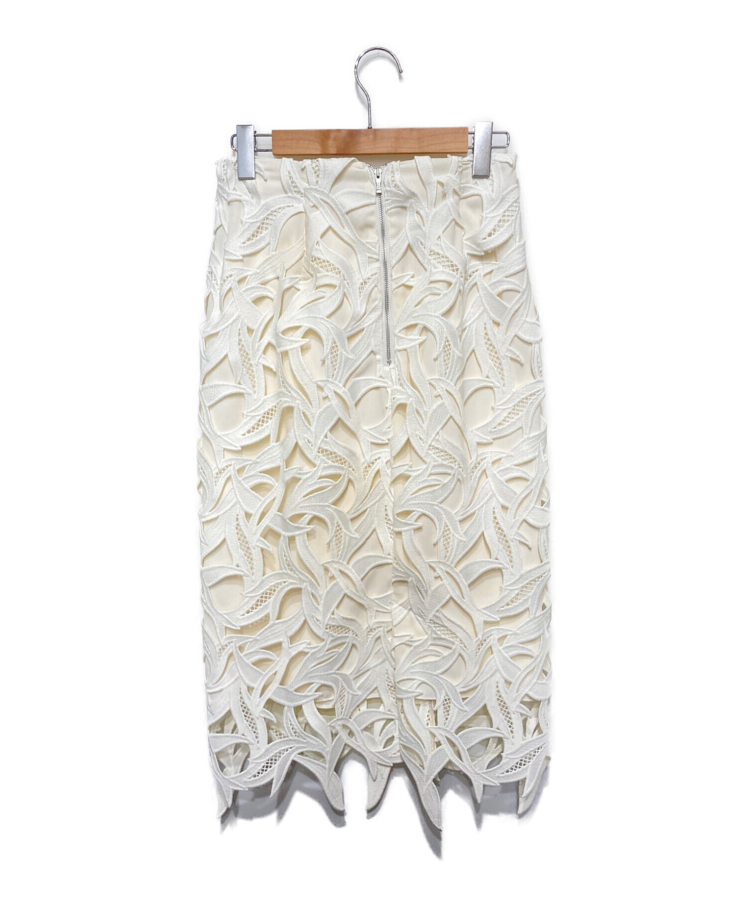 CELFORD (セルフォード) スワローレーススカート ホワイト サイズ:38