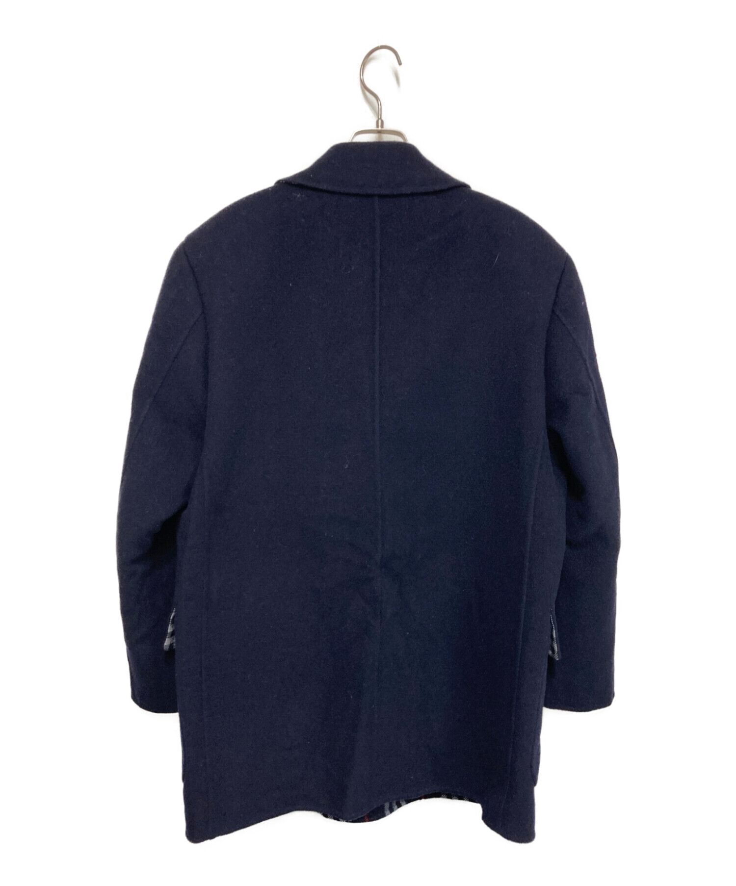バーバリー ジャケット ウール 紺色 Mサイズ - テーラードジャケット
