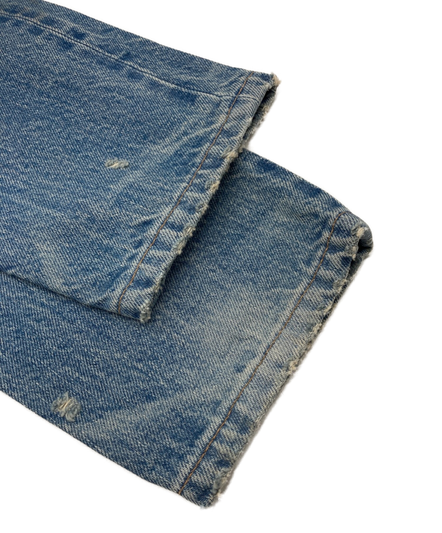 中古・古着通販】TANAKA (タナカ) ダメージ加工デニムパンツ