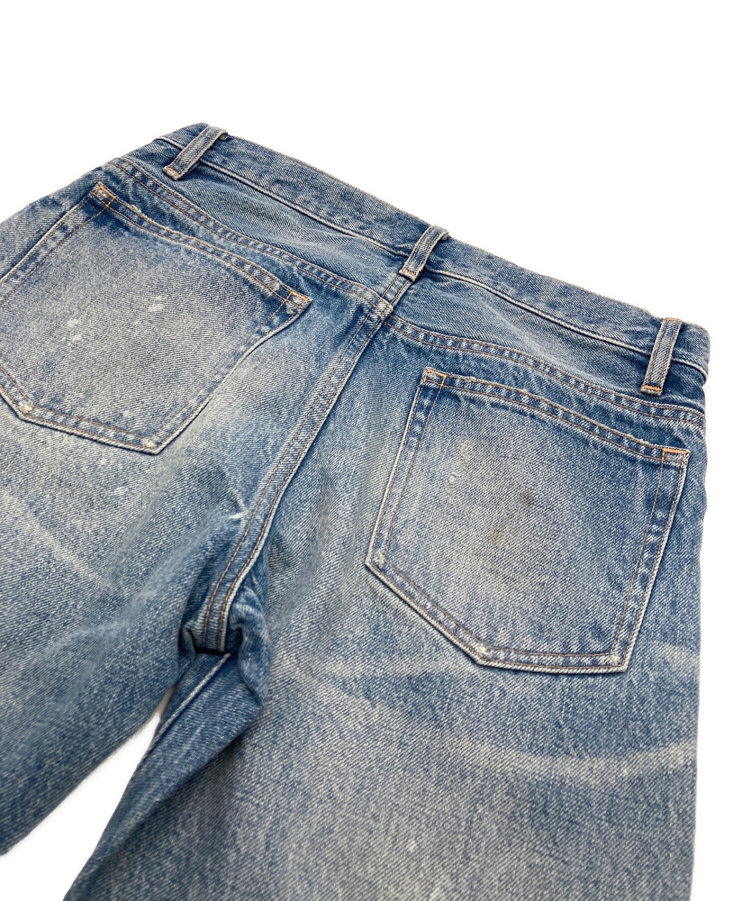 中古・古着通販】TANAKA (タナカ) ダメージ加工デニムパンツ 