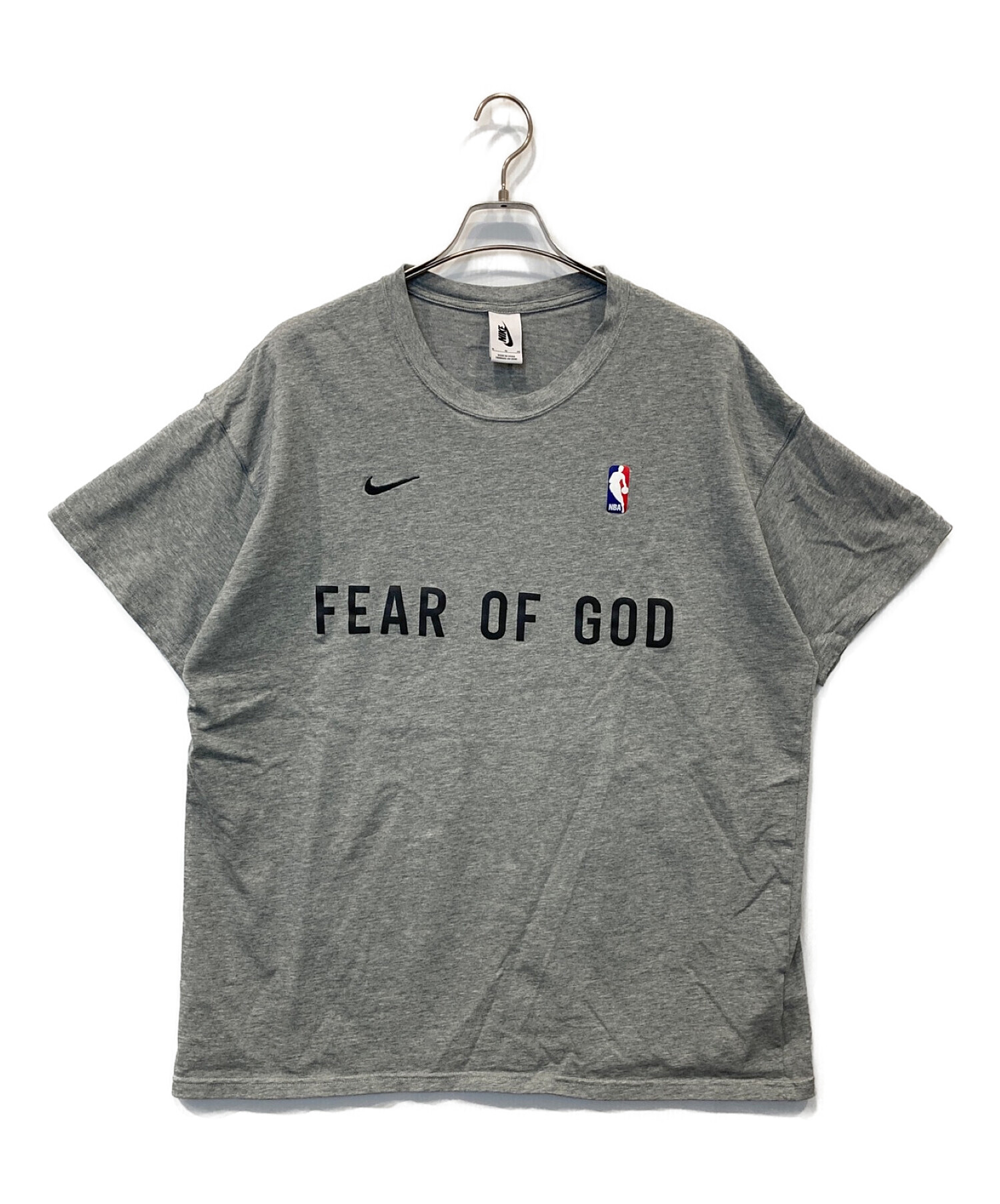 NIKE (ナイキ) Fear Of God (フィア・オブ・ゴッド) NRG W TOP Tシャツ グレー サイズ:XL