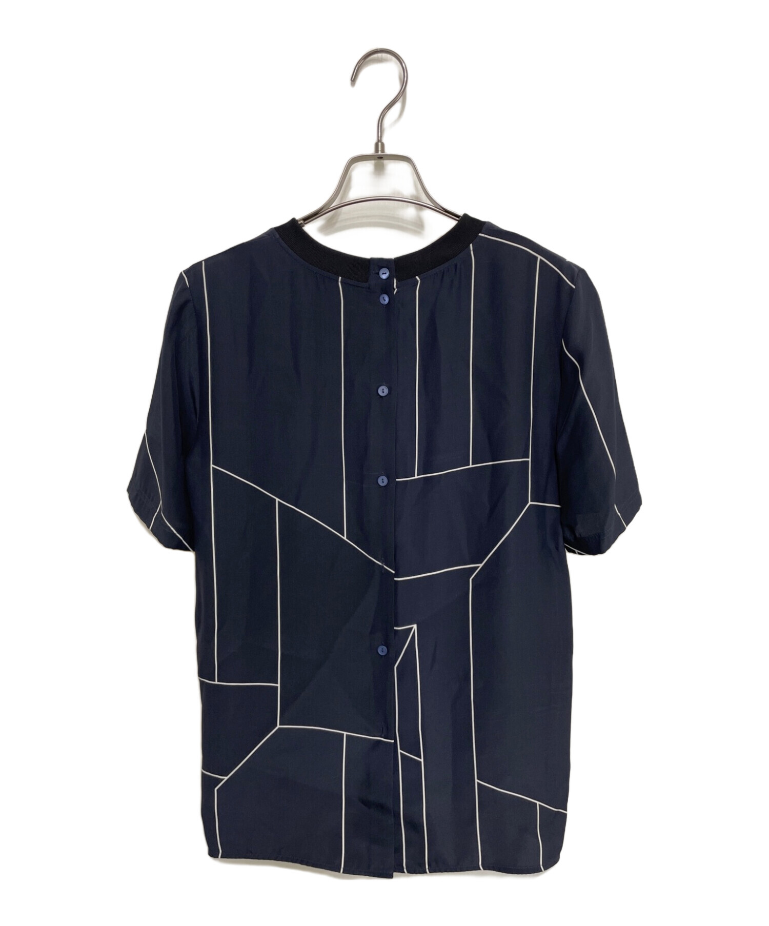 中古・古着通販】theory (セオリー) KLIMA ALINEAR GEO シルクブラウス 