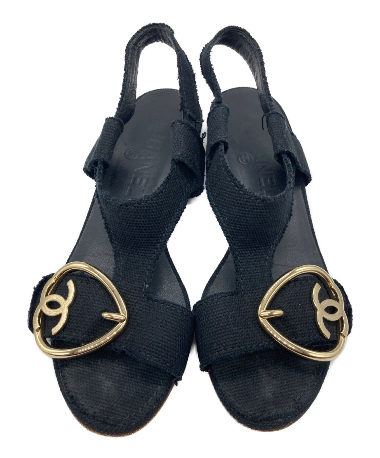 中古・古着通販】CHANEL (シャネル) ココマークハートモチーフサンダル 