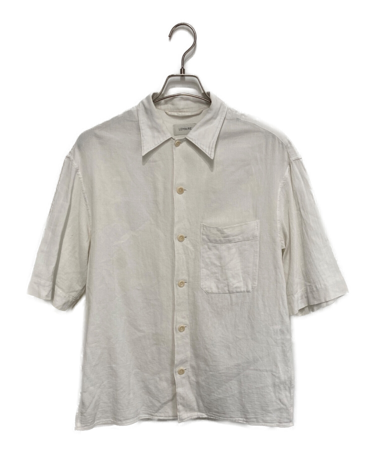 中古・古着通販】LEMAIRE (ルメール) オープンカラーシャツ ホワイト
