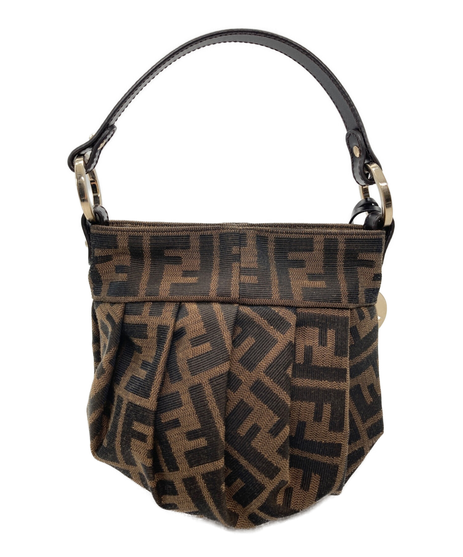 中古・古着通販】FENDI (フェンディ) Canvas and Leather Handbag 