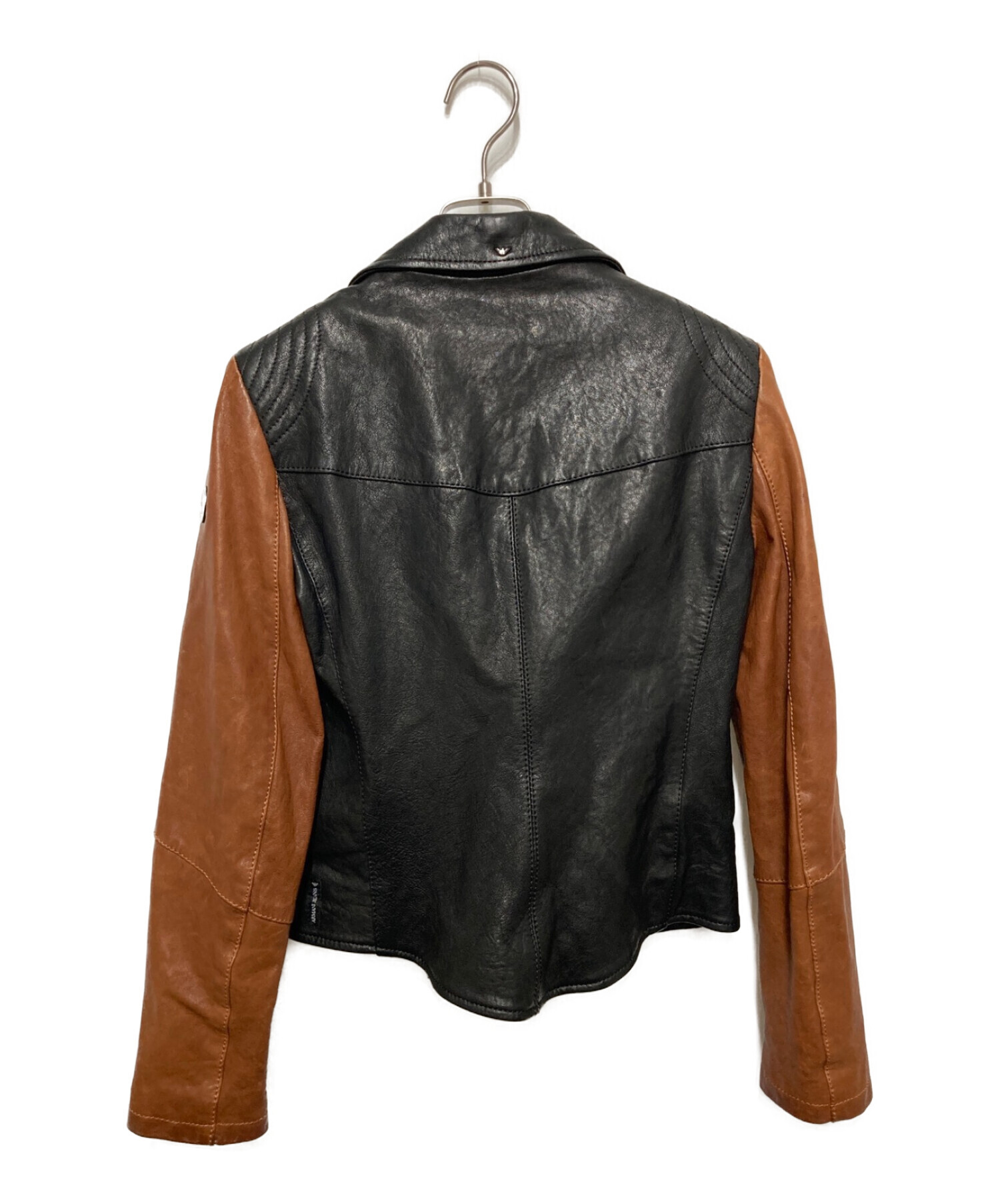 中古・古着通販】ARMANI JEANS (アルマーニジーンズ) ダブルライダース 