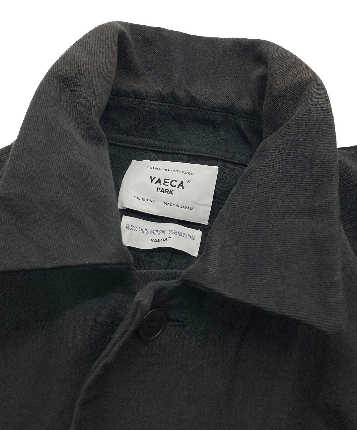 中古・古着通販】YAECA (ヤエカ) コットンジャケット ブラック サイズ 
