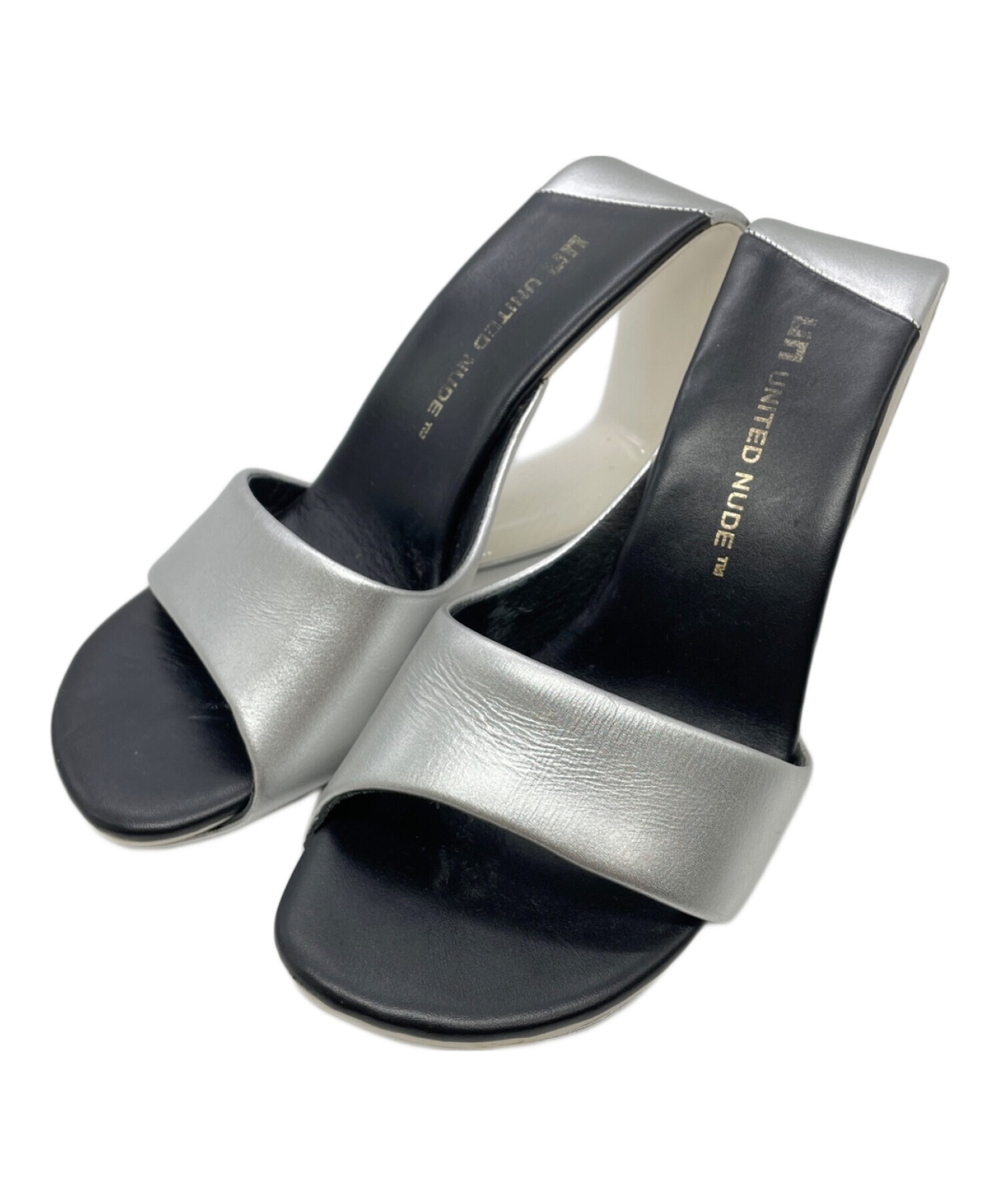 UNITED NUDE 超美品❗ サンダル メタリックシルバー 良し