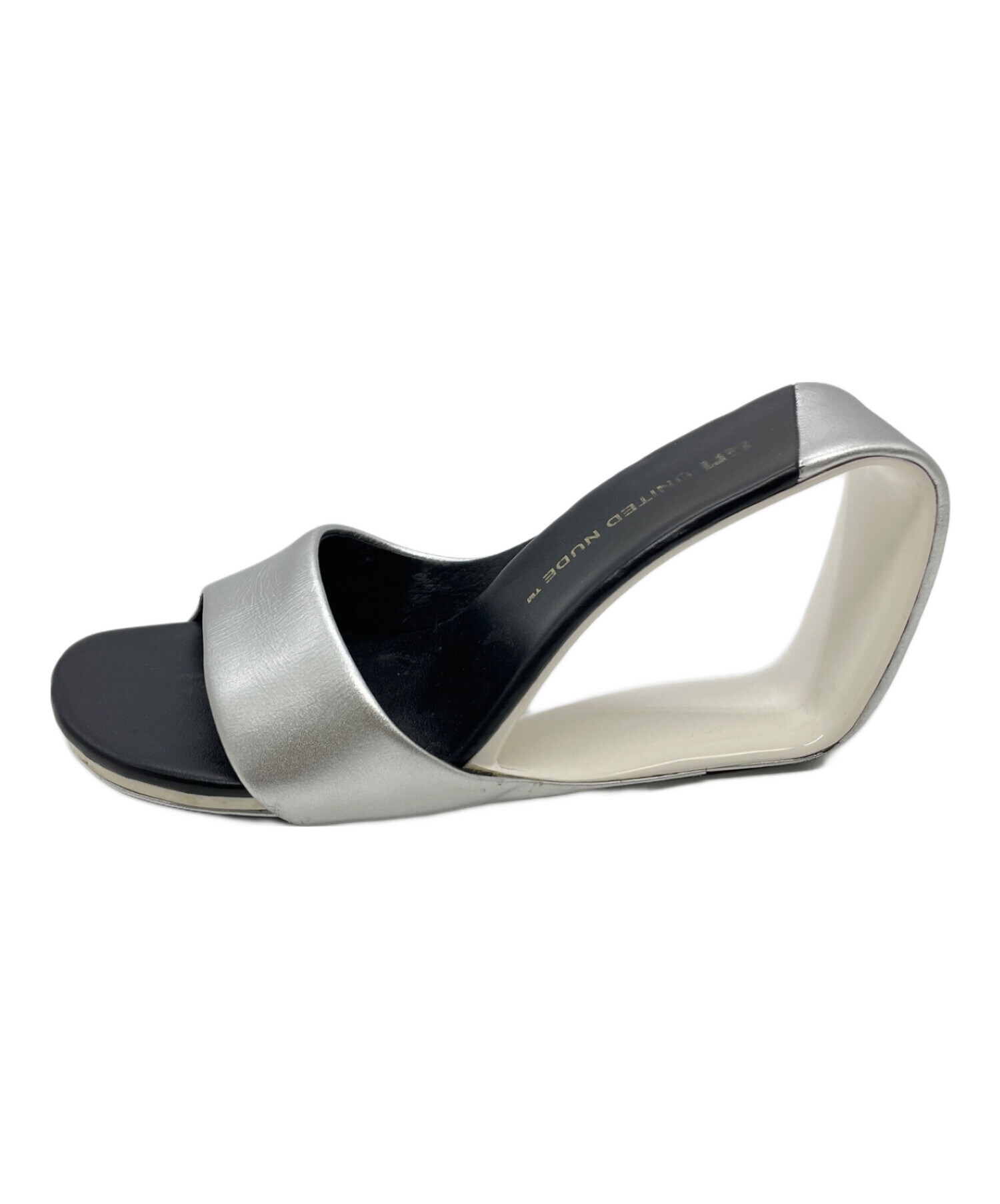 中古・古着通販】UNITED NUDE (ユナイテッドヌード) サンダル シルバー 