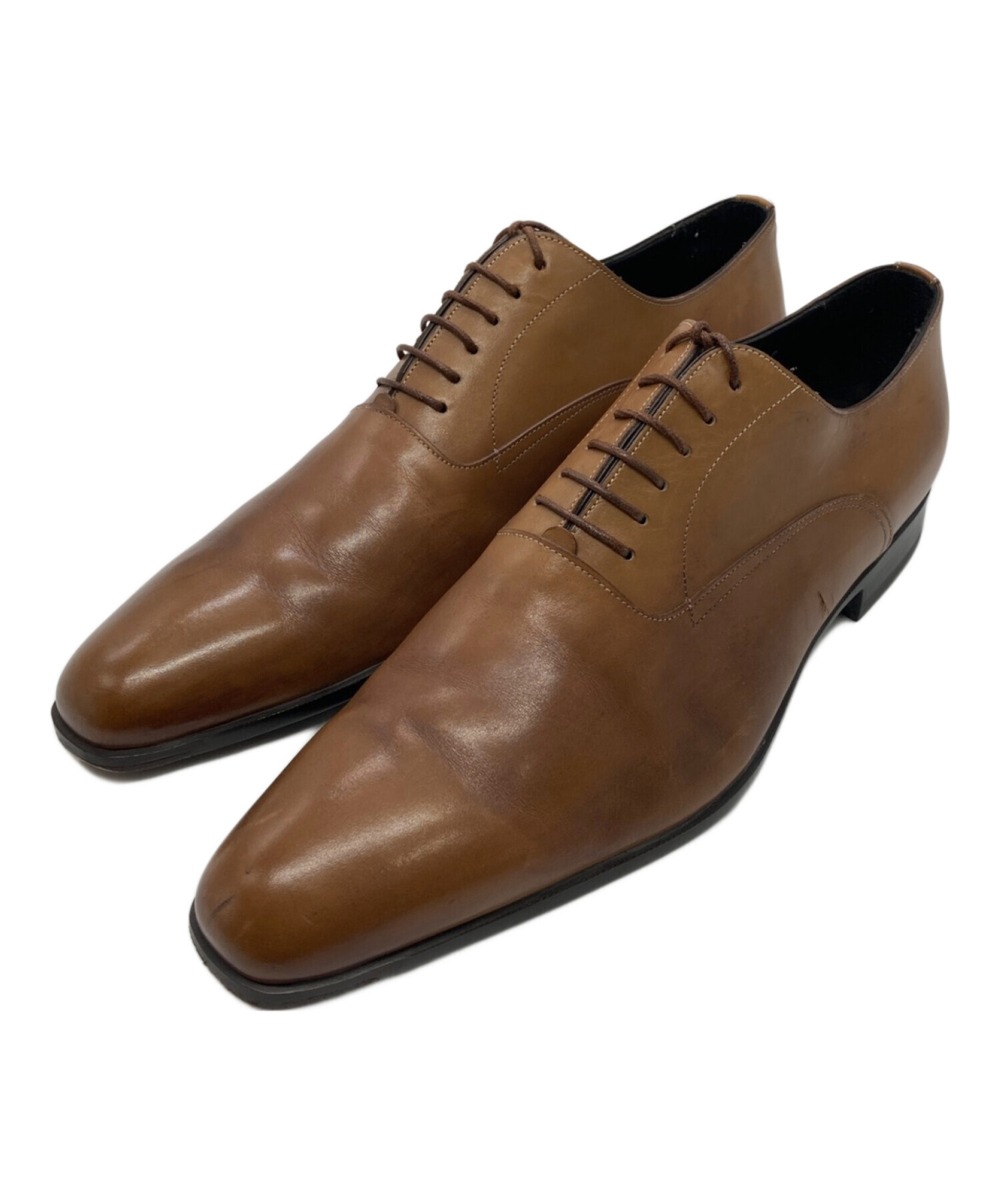 中古・古着通販】Santoni (サントーニ) プレーントゥシューズ ブラウン 