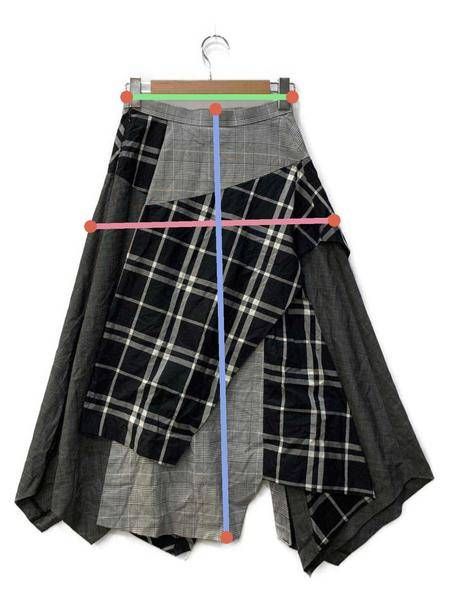 中古・古着通販】ENFOLD (エンフォルド) 変形スカート グレー サイズ