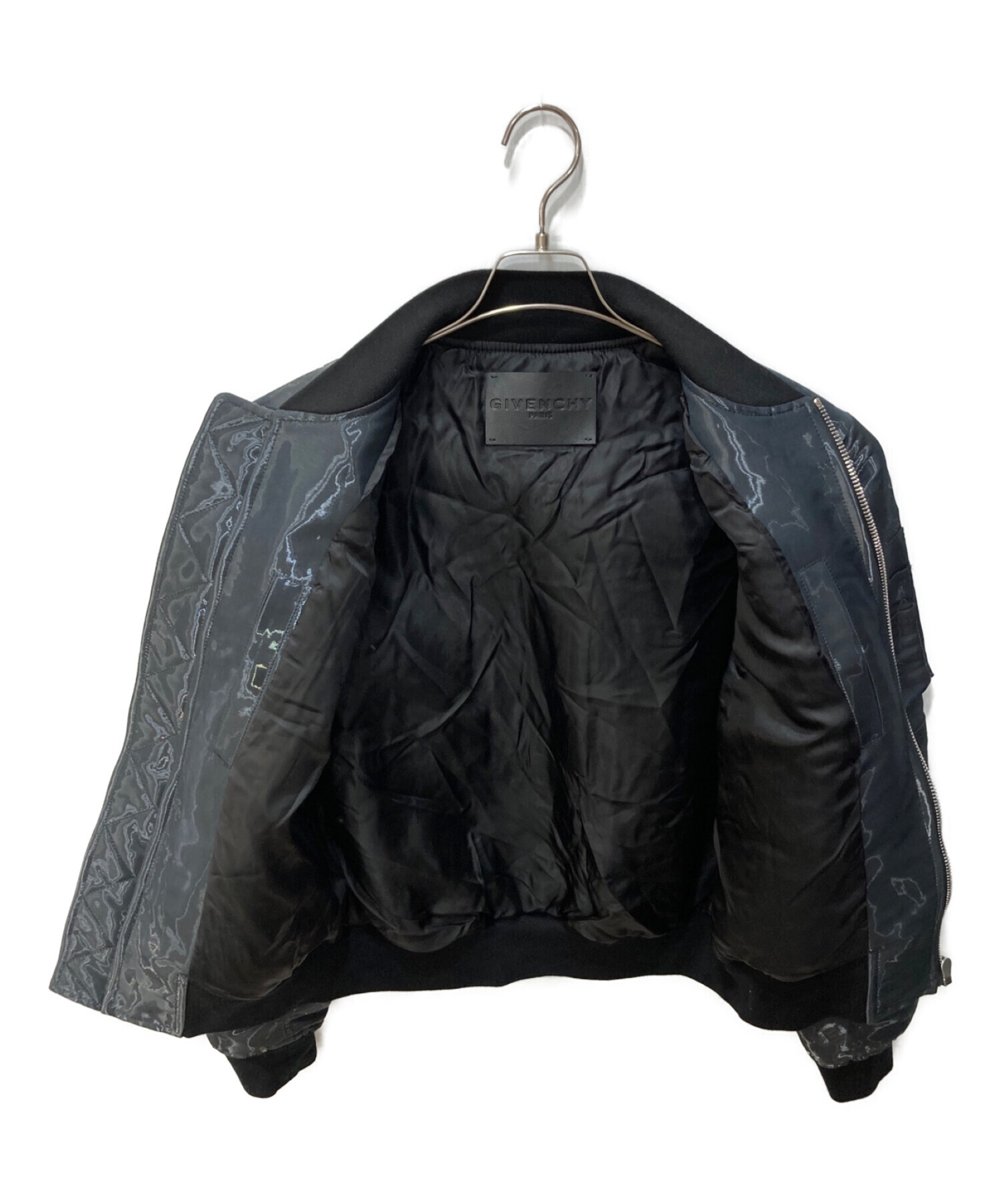 GIVENCHY (ジバンシィ) エフェクトボンバージャケット ブラック サイズ:44