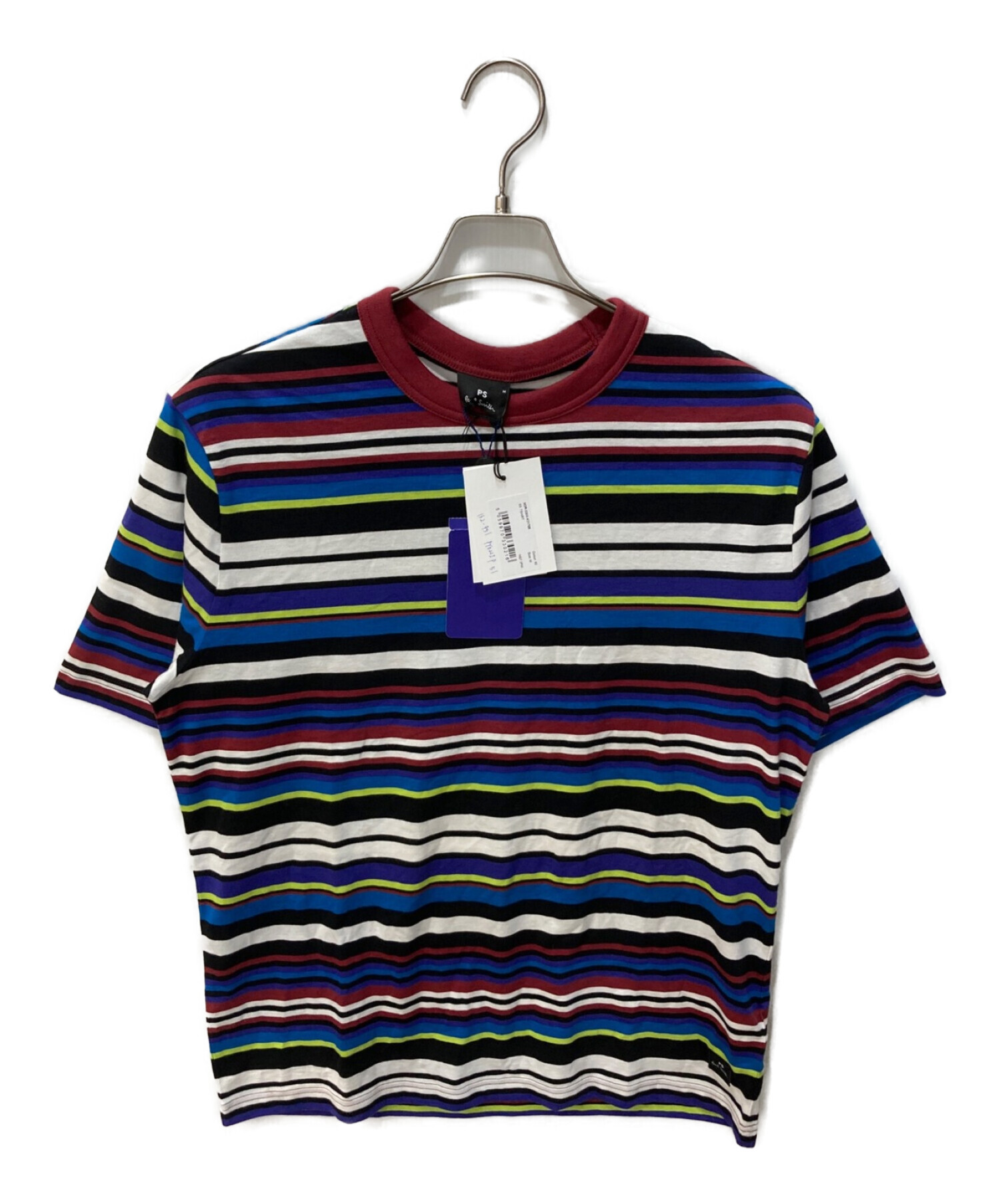 PS Paul Smith (ＰＳポールスミス) マルチストライプTシャツ マルチカラー サイズ:М 未使用品
