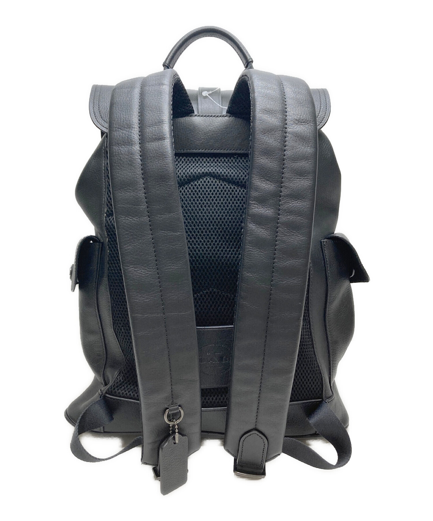 中古・古着通販】COACH (コーチ) ハドソン レザーリュック ブラック