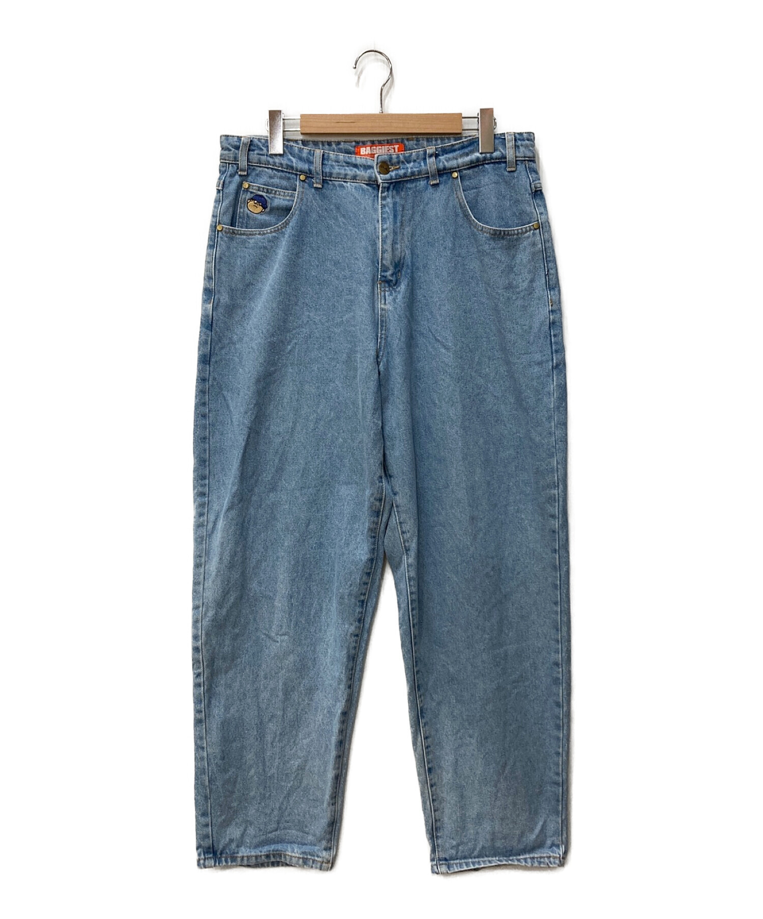 中古・古着通販】butter goods (バターグッズ) デニムパンツ ブルー 