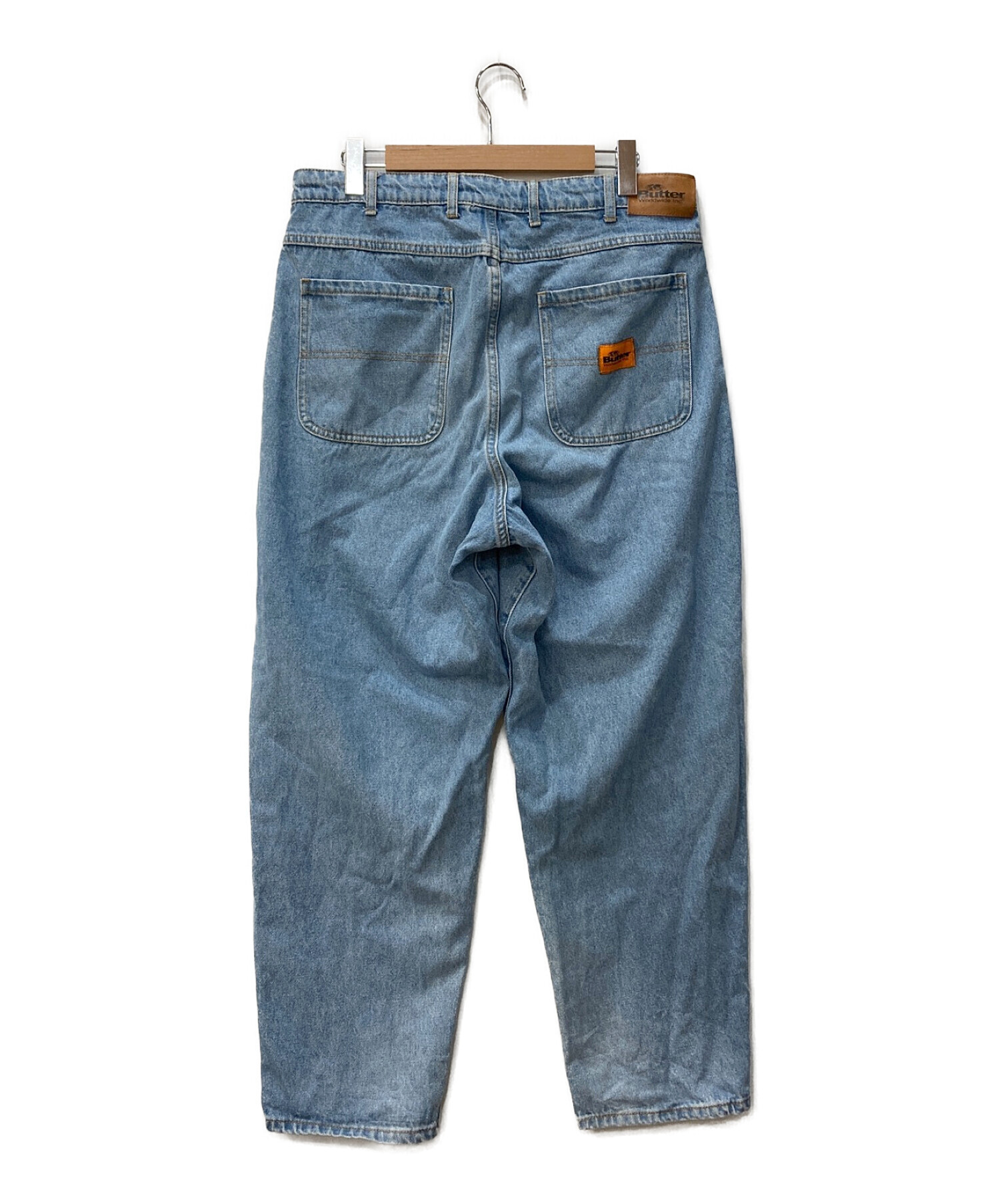 中古・古着通販】butter goods (バターグッズ) デニムパンツ ブルー 