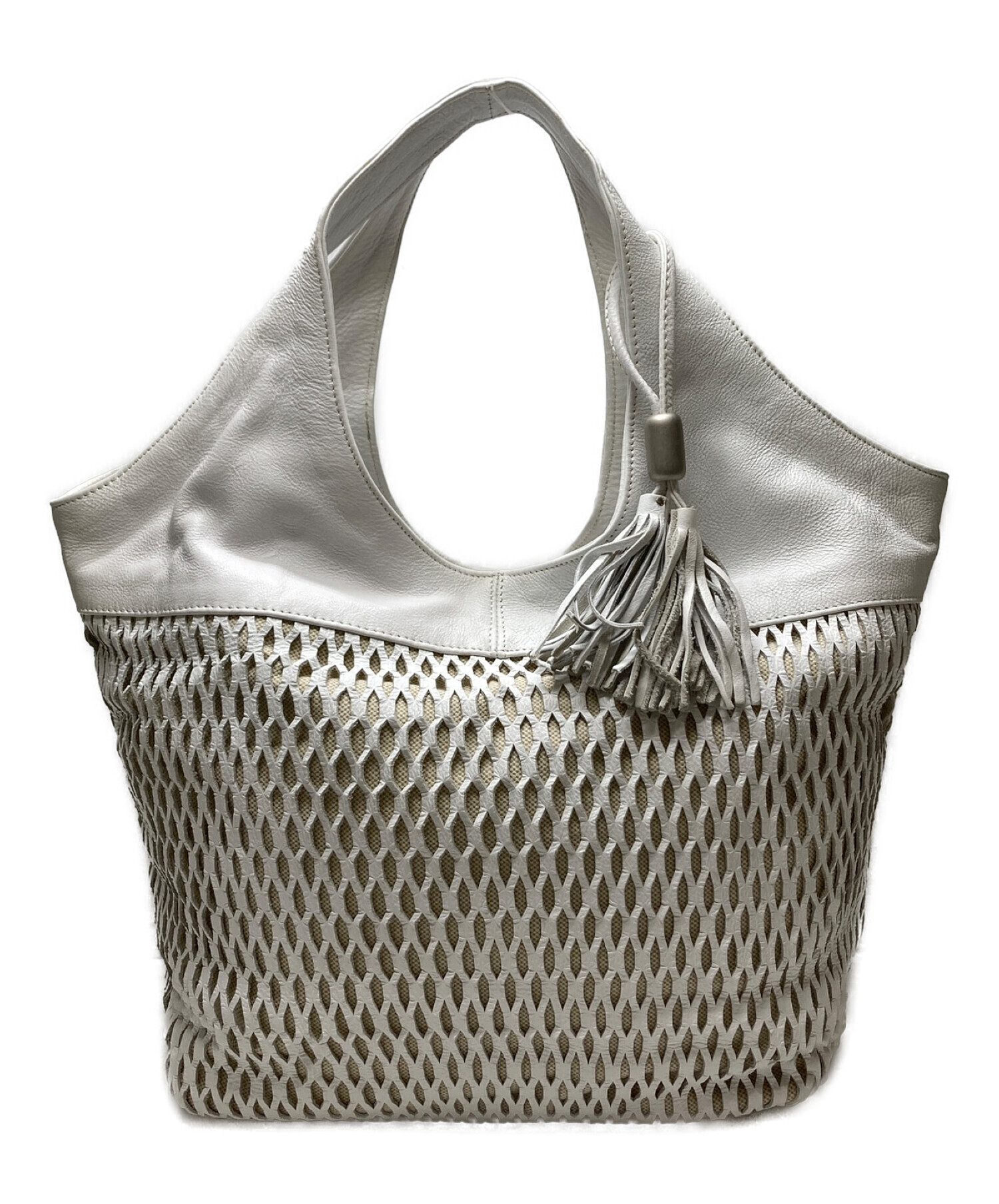 LANZETTI スタッズ ボディバッグ ウエストバッグ 牛革