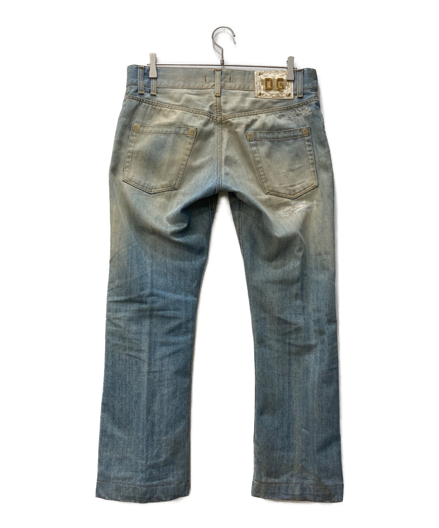 中古・古着通販】D&G (ディーアンドジー) ダメージデニムパンツ G3020D 