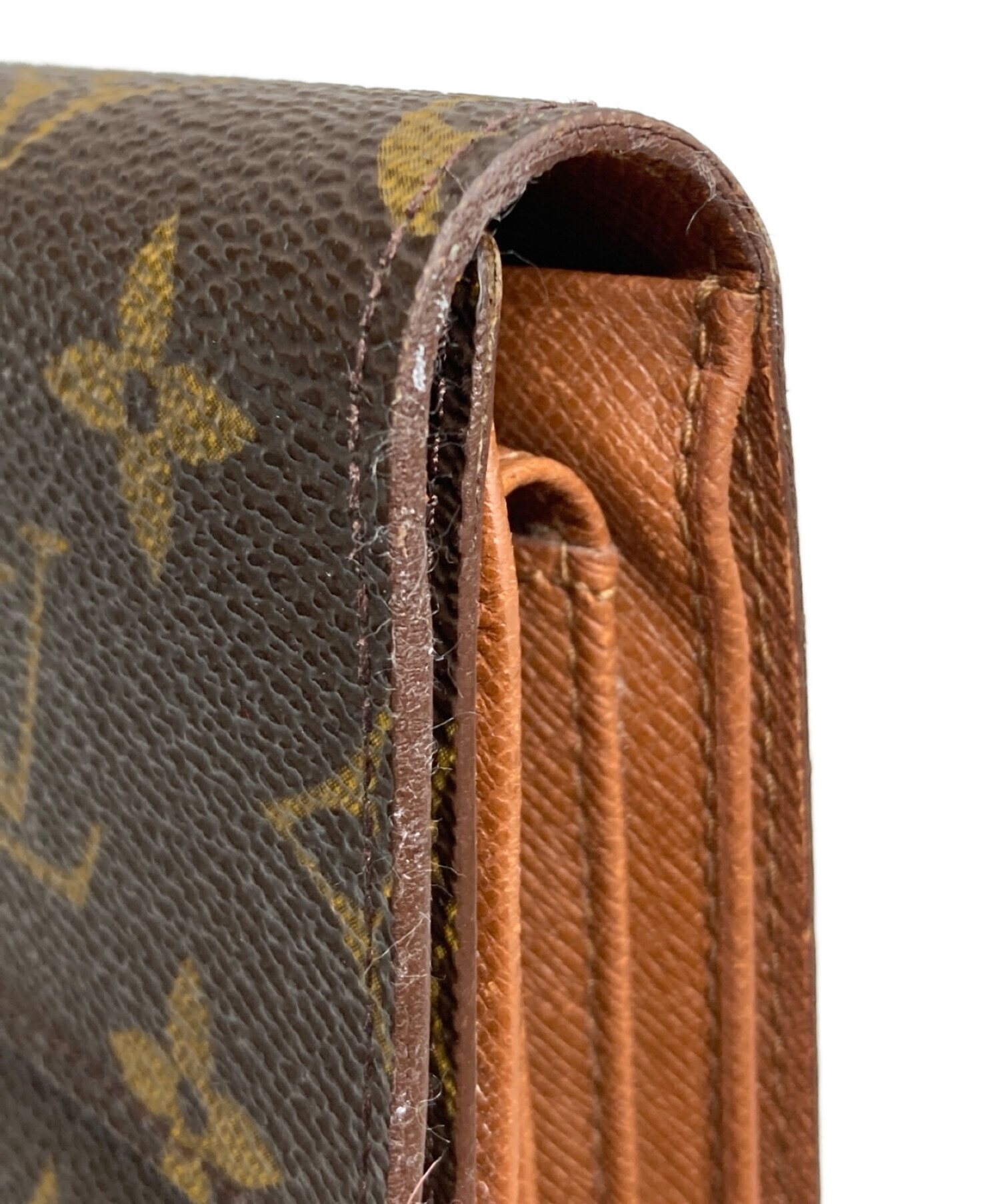 LOUIS VUITTON ヴィトン エテュイ パピエ モノグラム 三つ折り財布