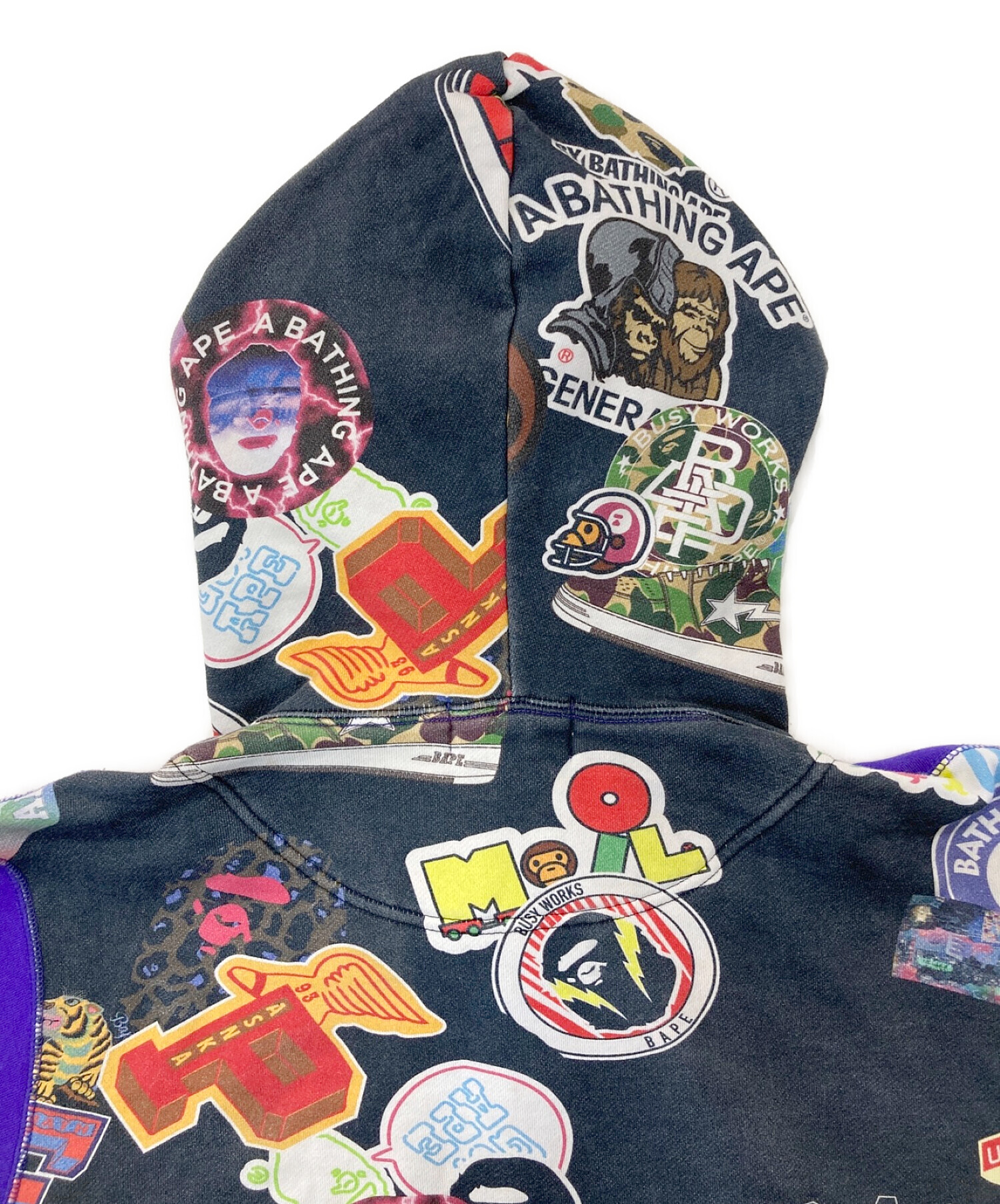 中古・古着通販】A BATHING APE (アベイシングエイプ) ジップパーカー 
