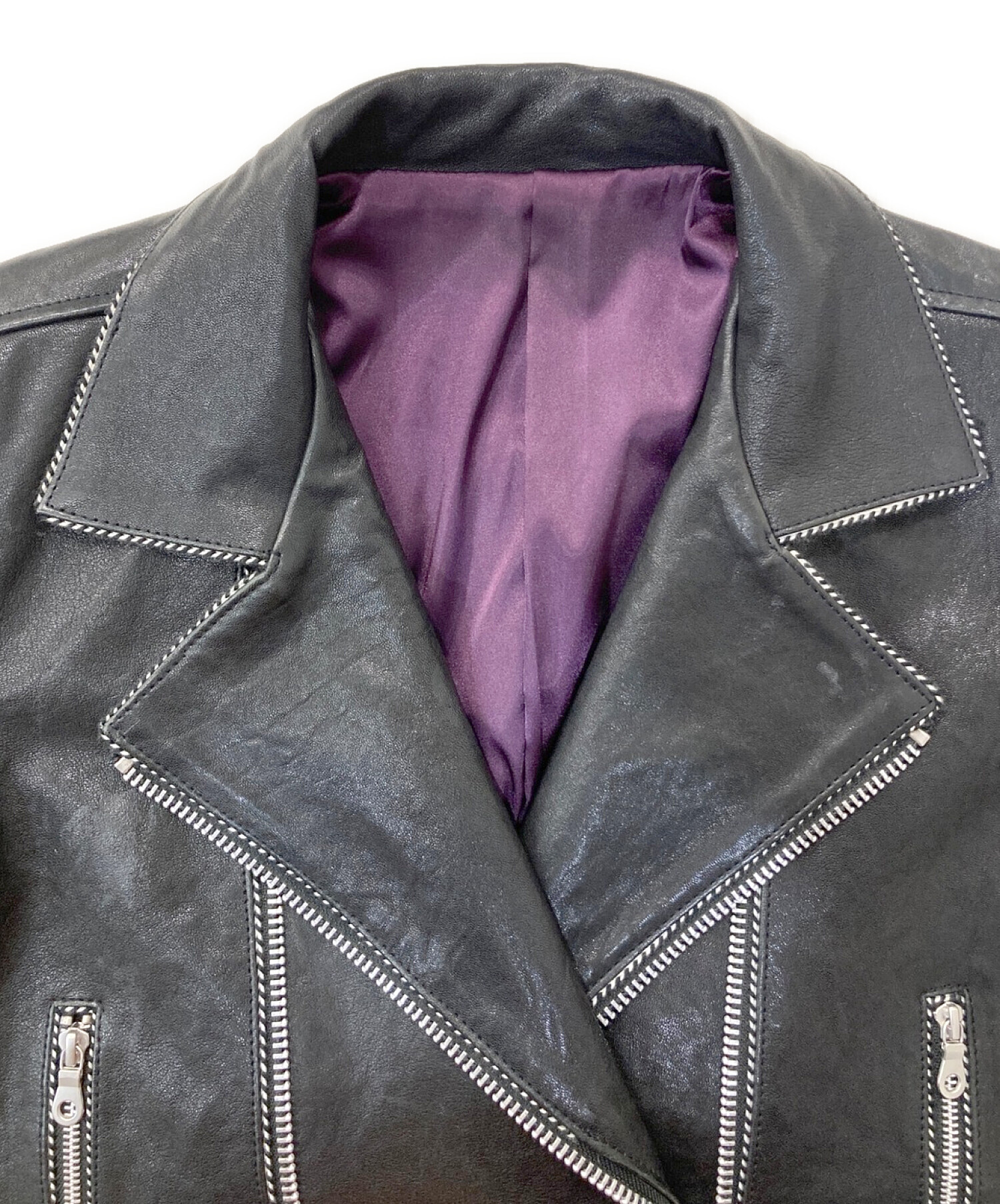 Richard 建て直し Pells 本革ライダース レディースLL~ XL ユニセックス