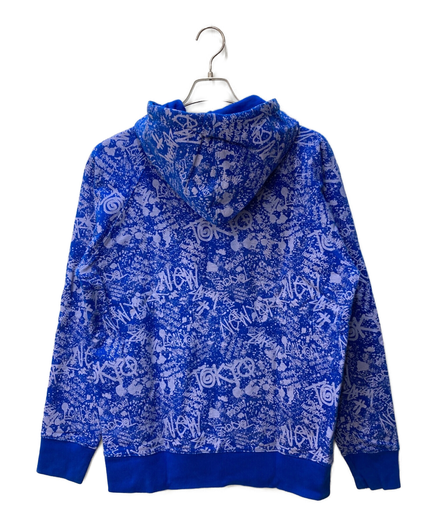 中古・古着通販】stussy (ステューシー) ジップパーカー ブルー 