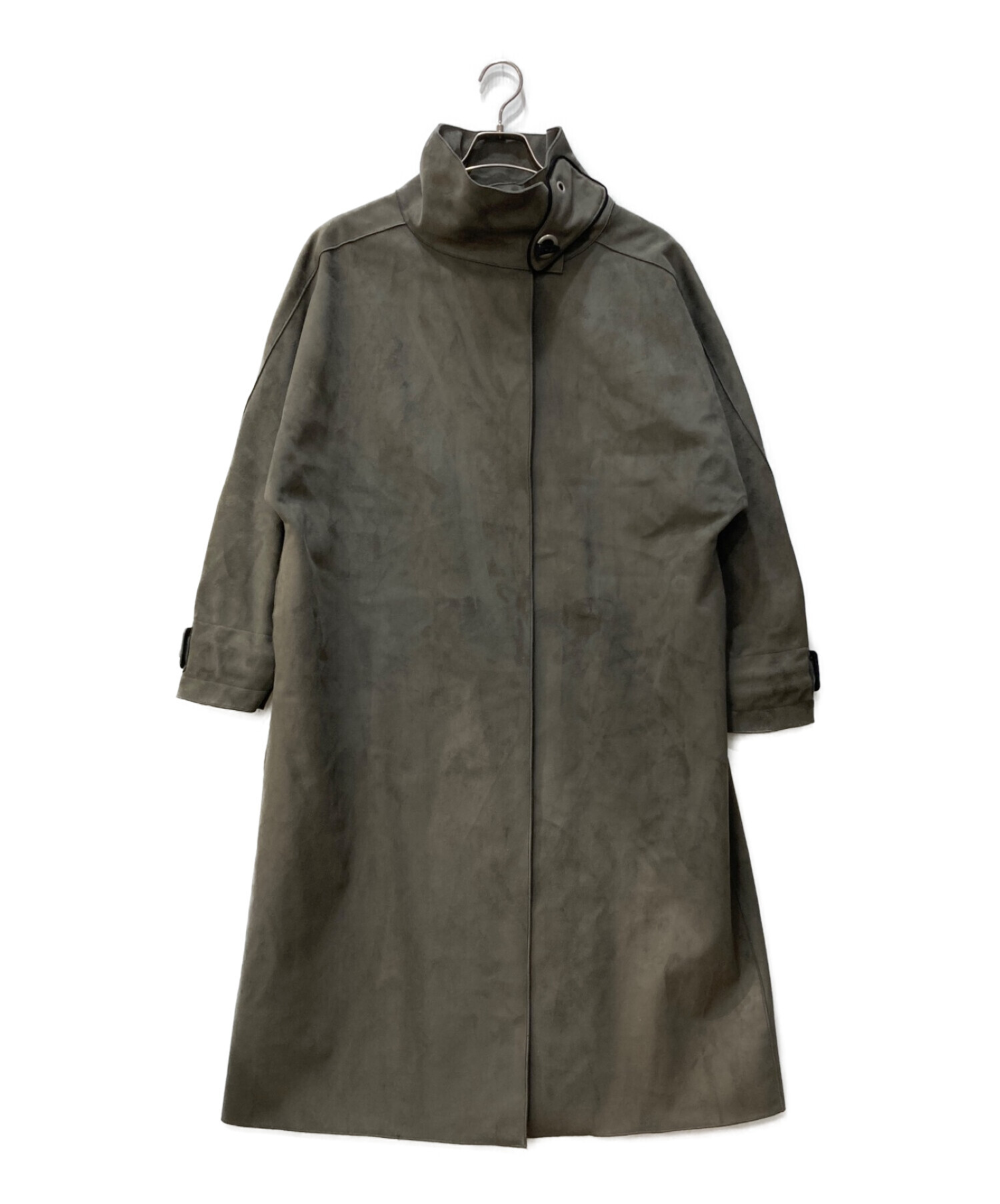 中古・古着通販】AMERI (アメリ) WRAP COLLAR COAT グレー サイズ:FREE 