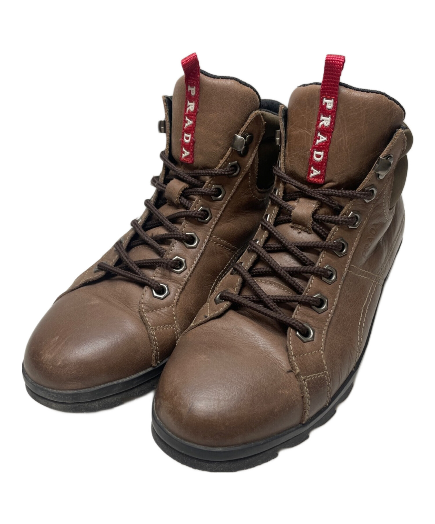 中古・古着通販】PRADA SPORTS (プラダスポーツ) レザーブーツ 