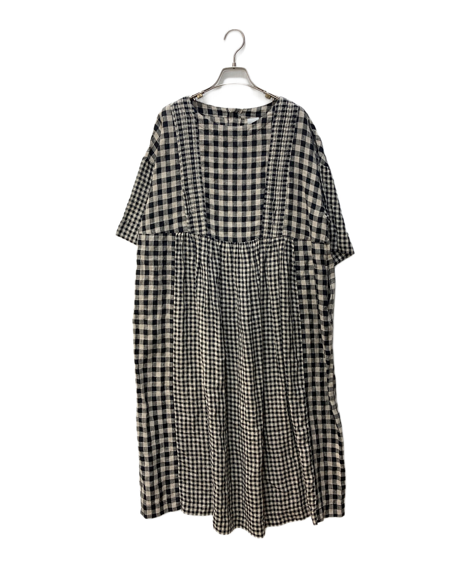 中古・古着通販】BASCO (バスコ) ギンガムチェックワンピース  