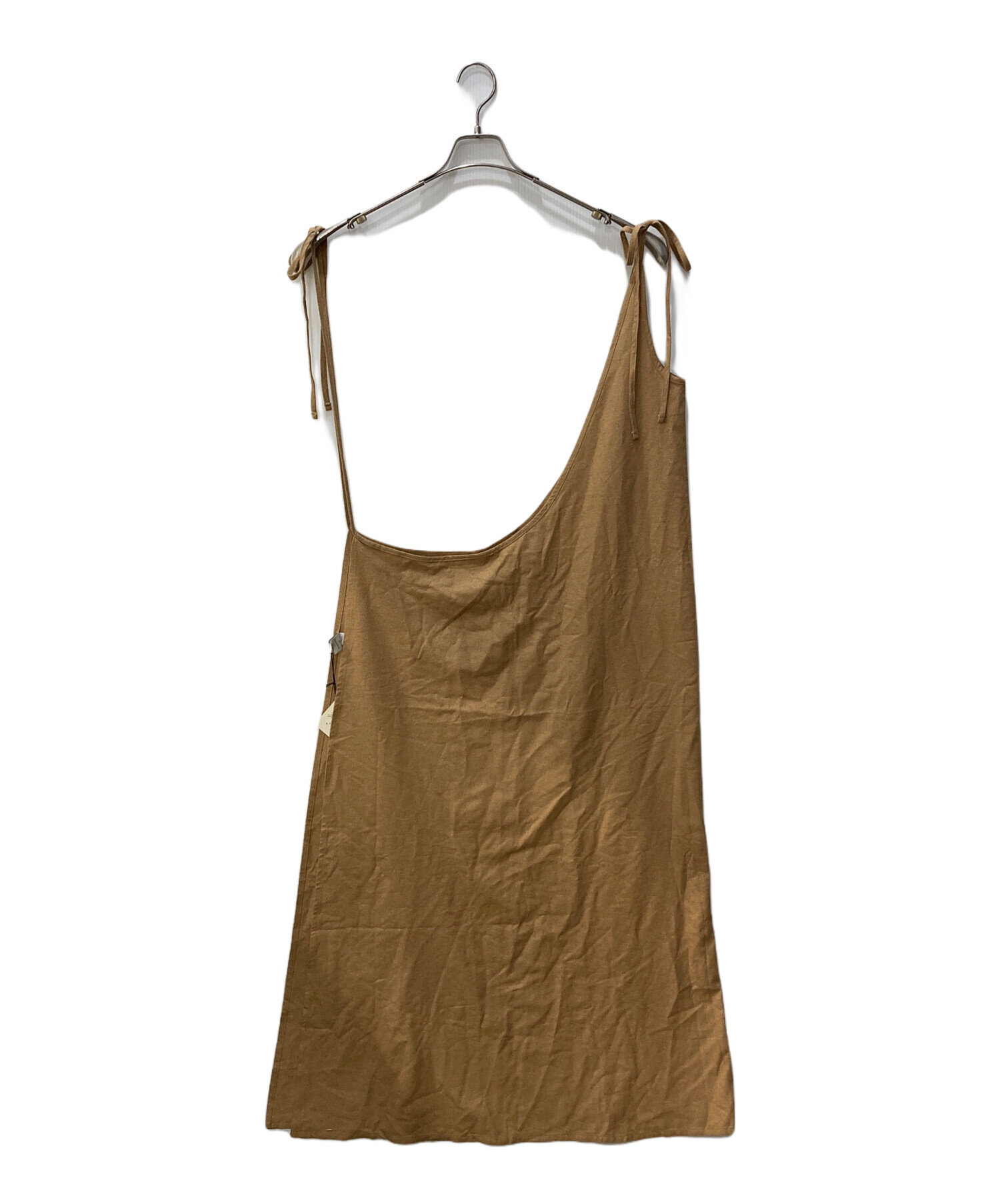 中古・古着通販】BASERANGE (ベースレンジ) シルクエプロンワンピース  