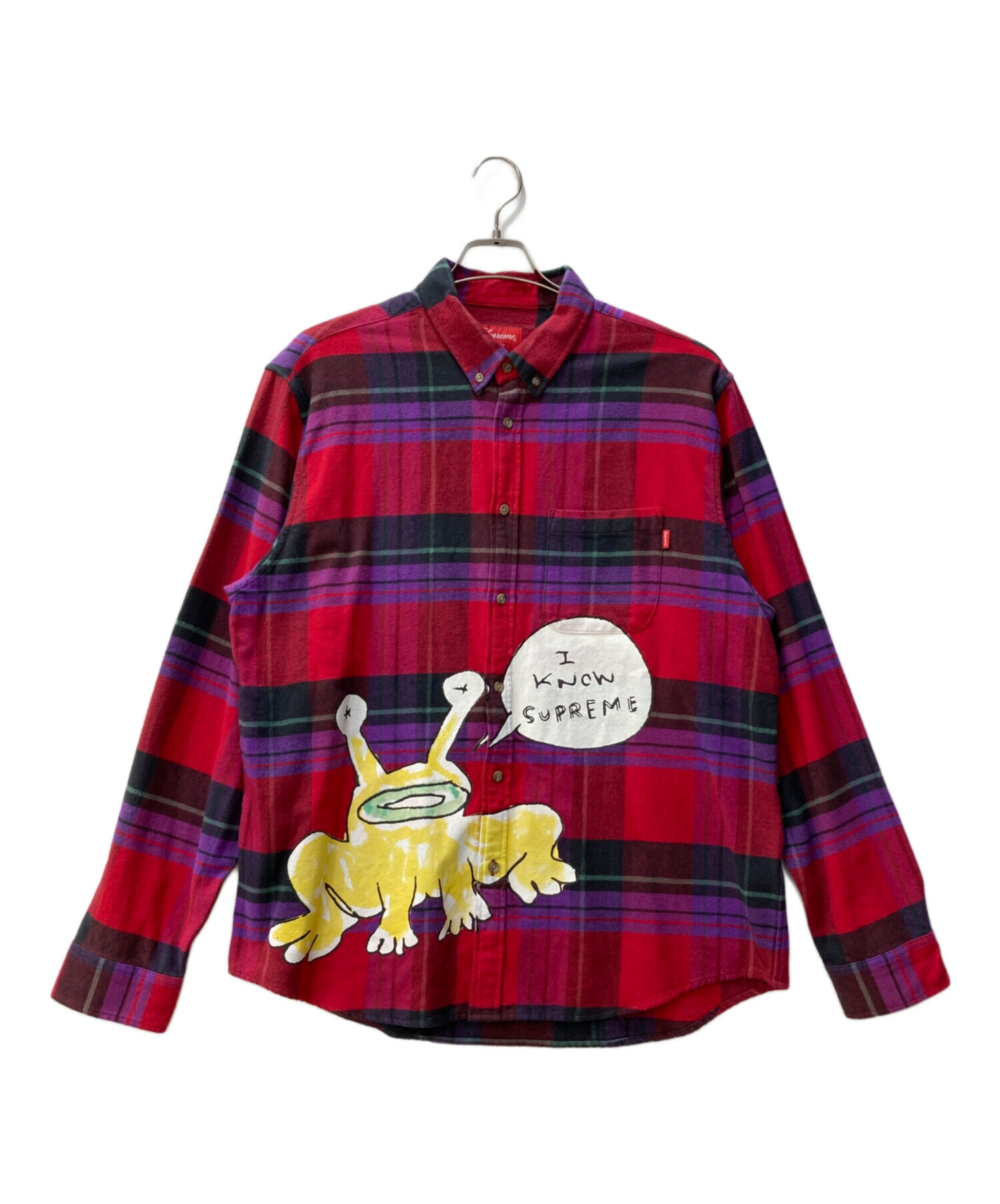 中古・古着通販】SUPREME (シュプリーム) Daniel Johnston Plaid Shirt 
