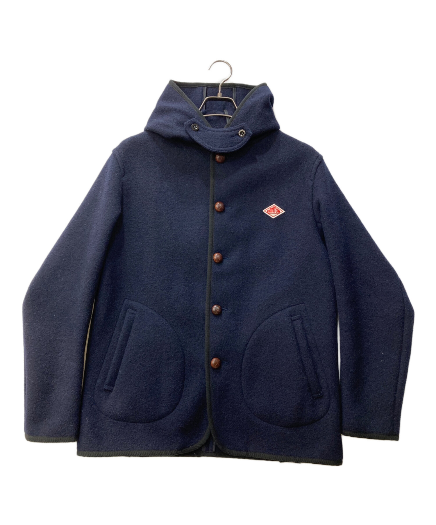 DANTON ウールコート ネイビー 希少size！DANTON ネイビーウールコート