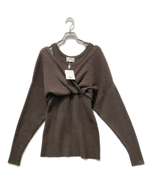 中古・古着通販】CLANE (クラネ) CACHE COEUR LAYER KNIT TOPS 