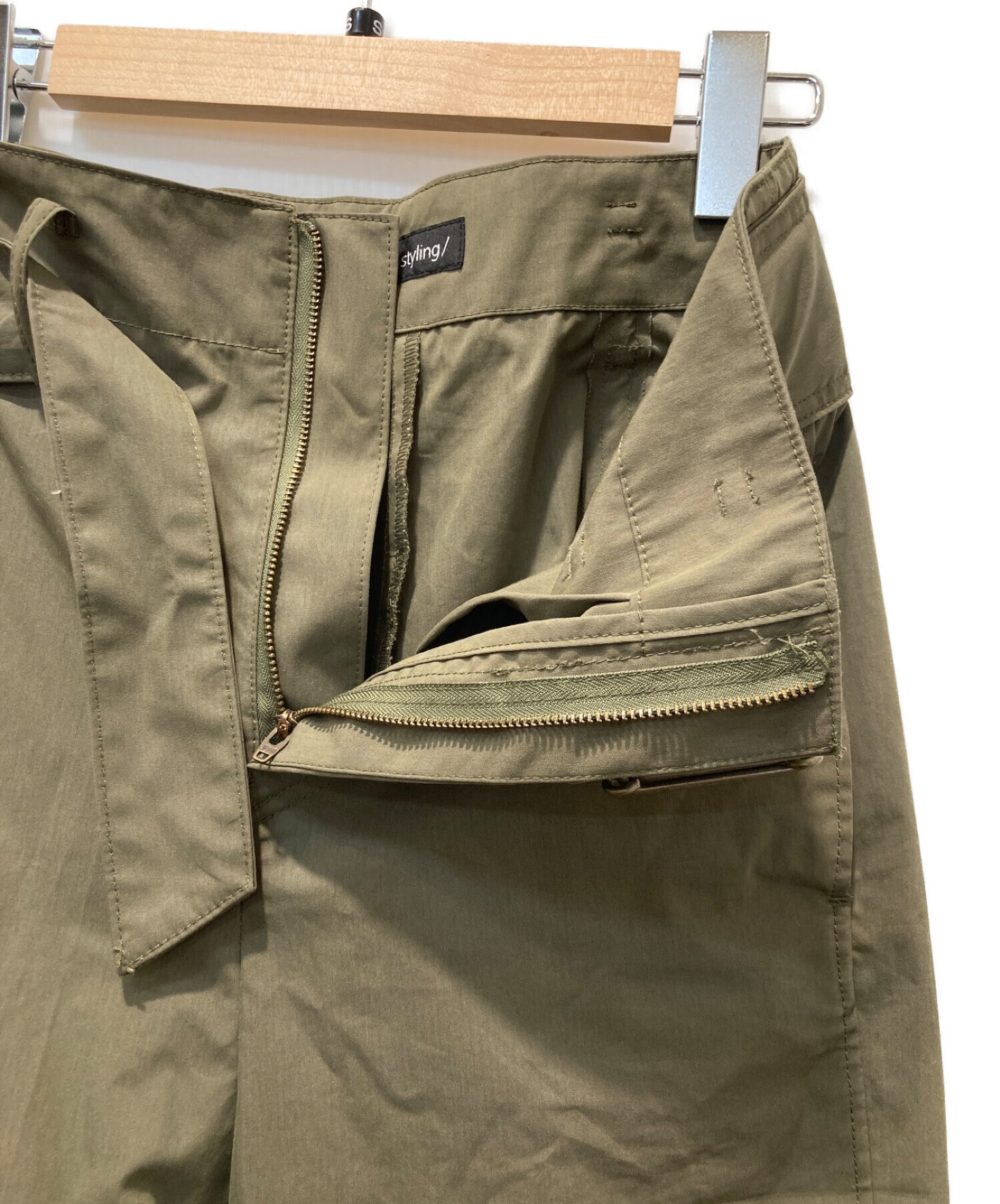 中古・古着通販】styling/ (スタイリング) ベルテッドミリタリーパンツ 