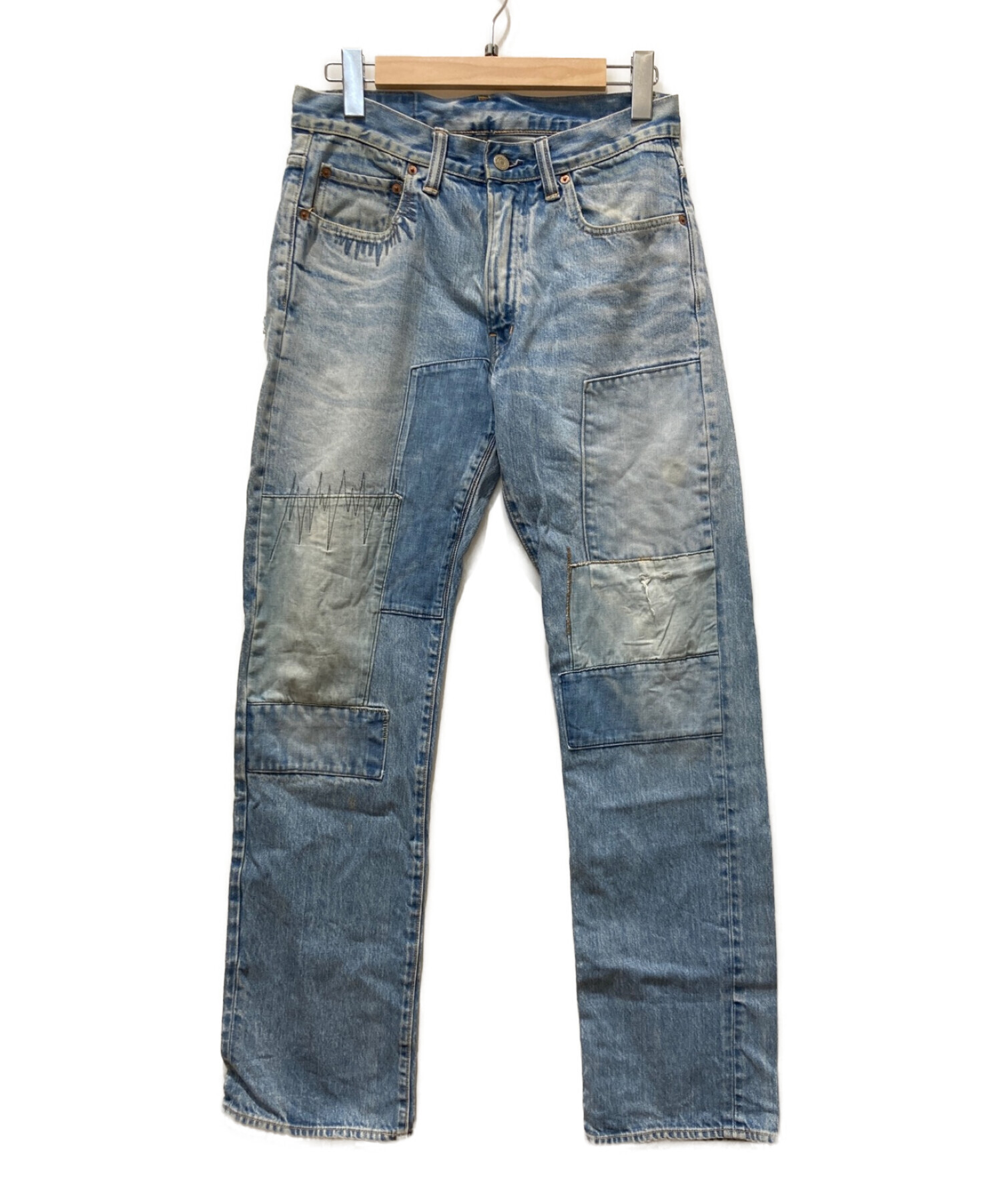 中古・古着通販】BLUE BLUE (ブルーブルー) パッチワークデニムパンツ