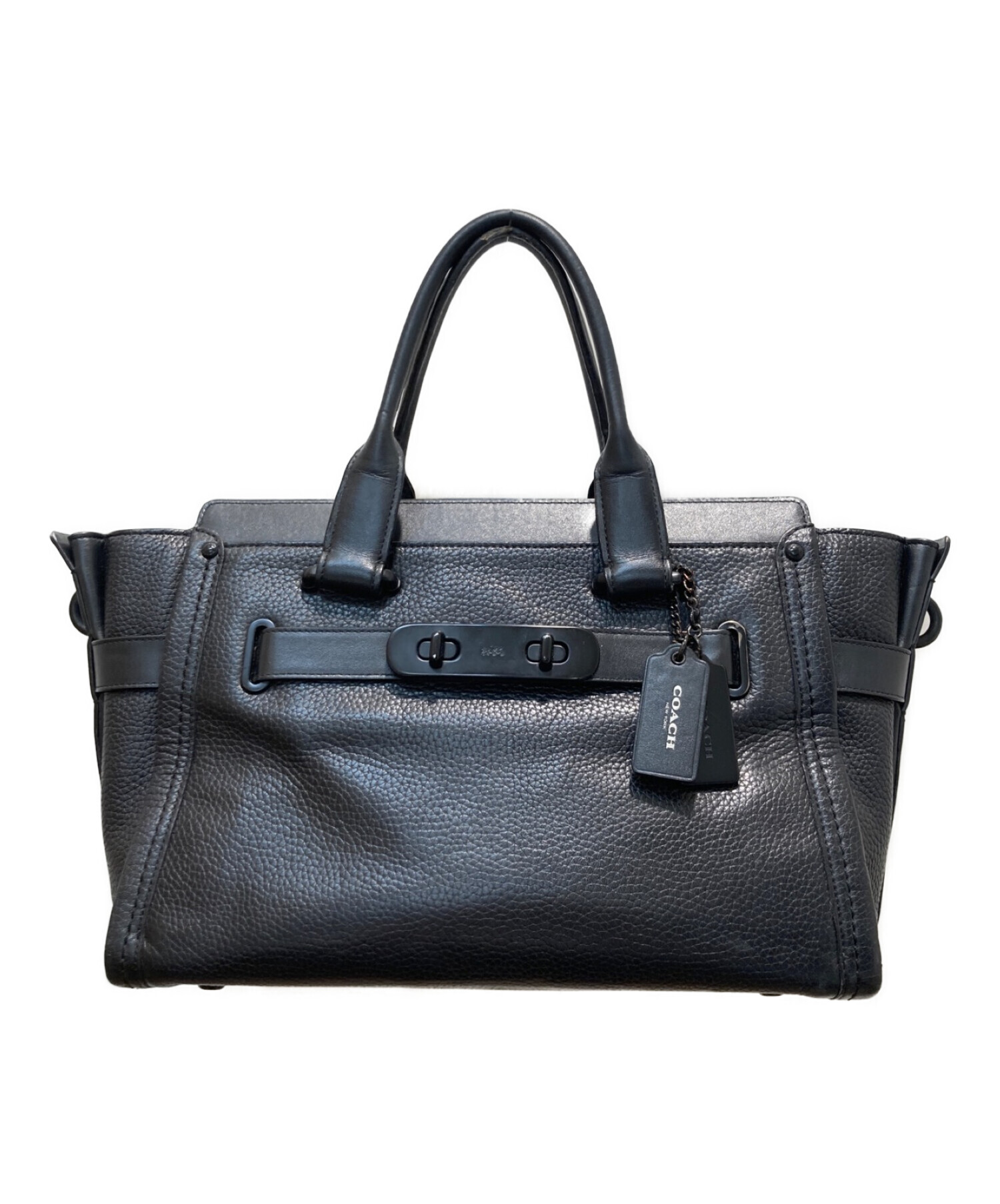 中古・古着通販】COACH (コーチ) スワッガー キャリーオール ブラック  