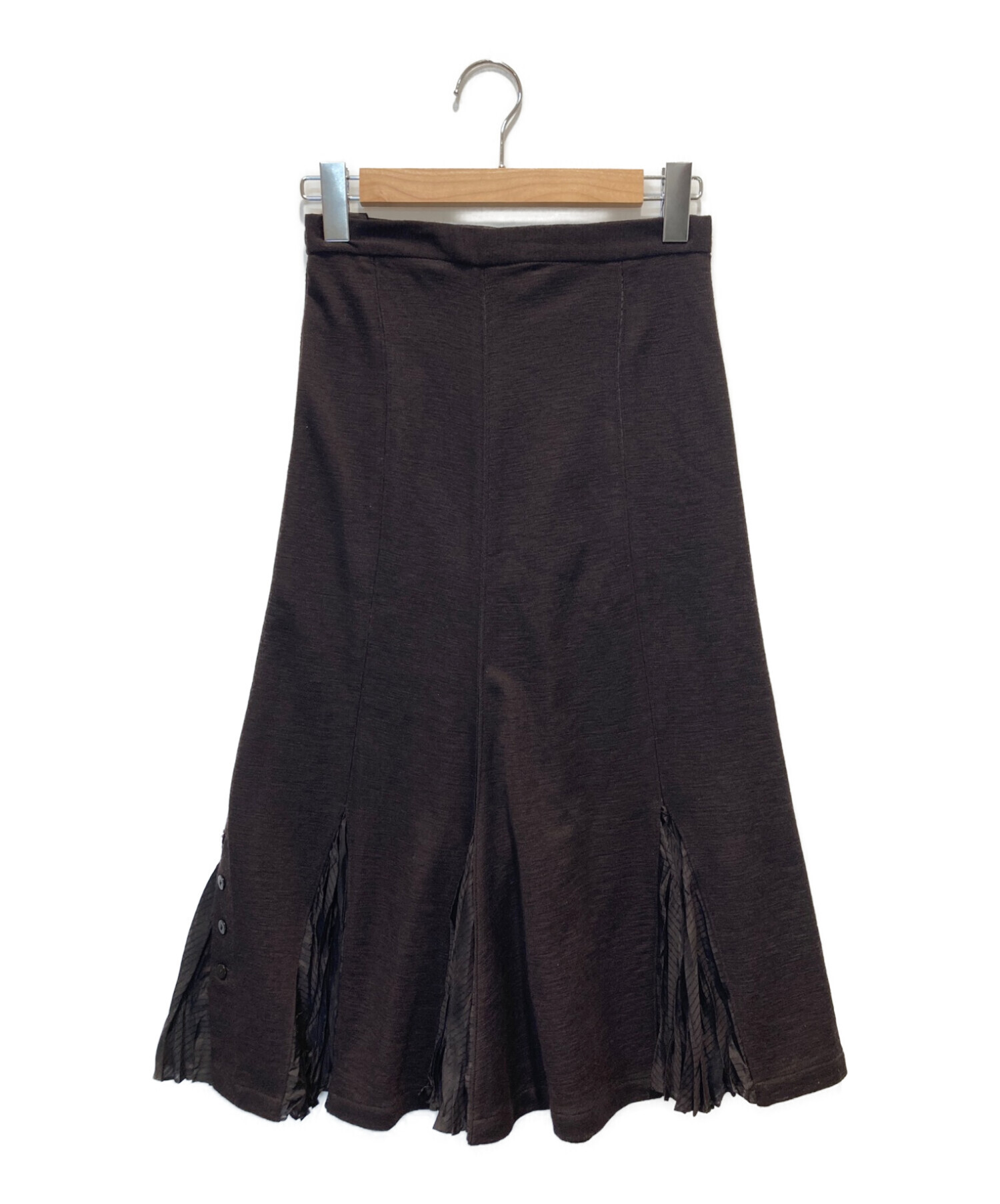 BALENCIAGA (バレンシアガ) スカート ブラウン サイズ:36