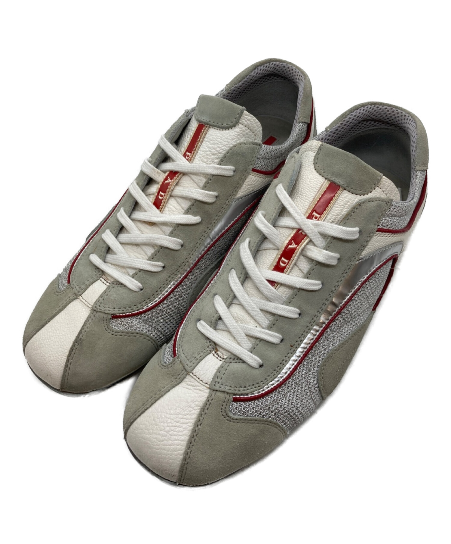 中古・古着通販】PRADA (プラダ) ローカットスニーカー ホワイト  