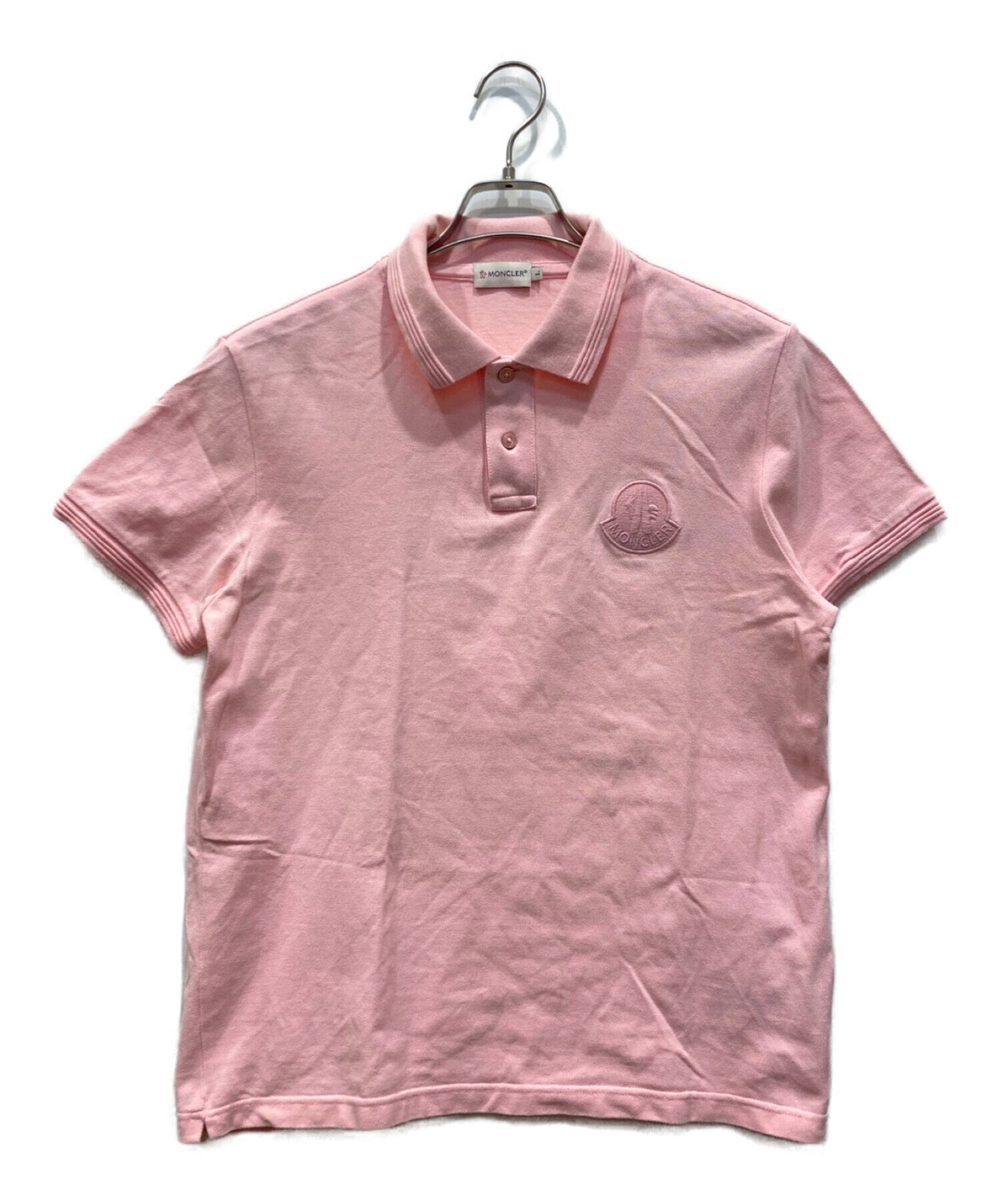 MONCLER (モンクレール) ポロシャツ ピンク サイズ:L