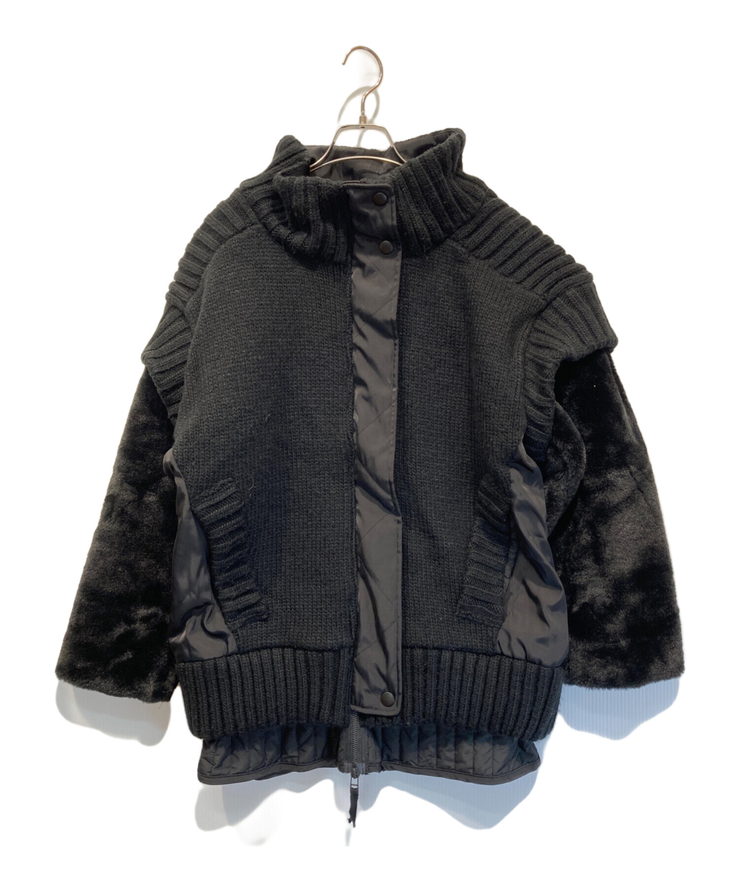 AULA AILA_ ニットコンビネーションブルゾン 【公式通販】