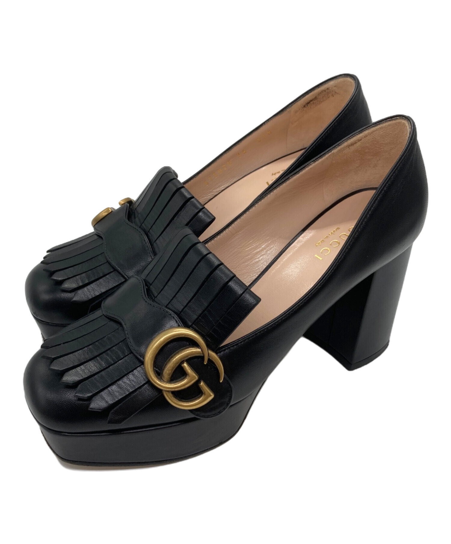 GUCCI パンプス GGマーモント GUCCI GGマーモント レザー パンプス ※値下げしました