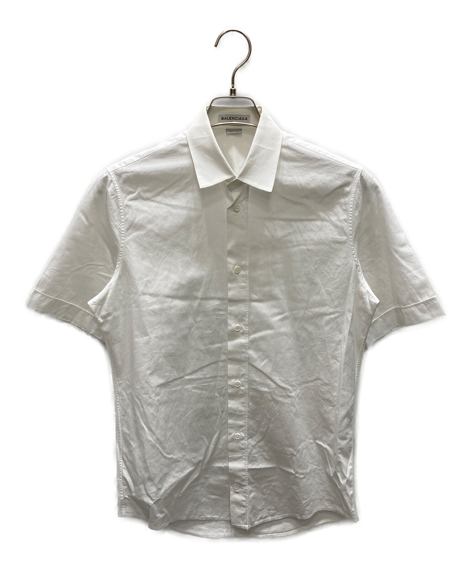 BALENCIAGA (バレンシアガ) 半袖シャツ ホワイト サイズ:38