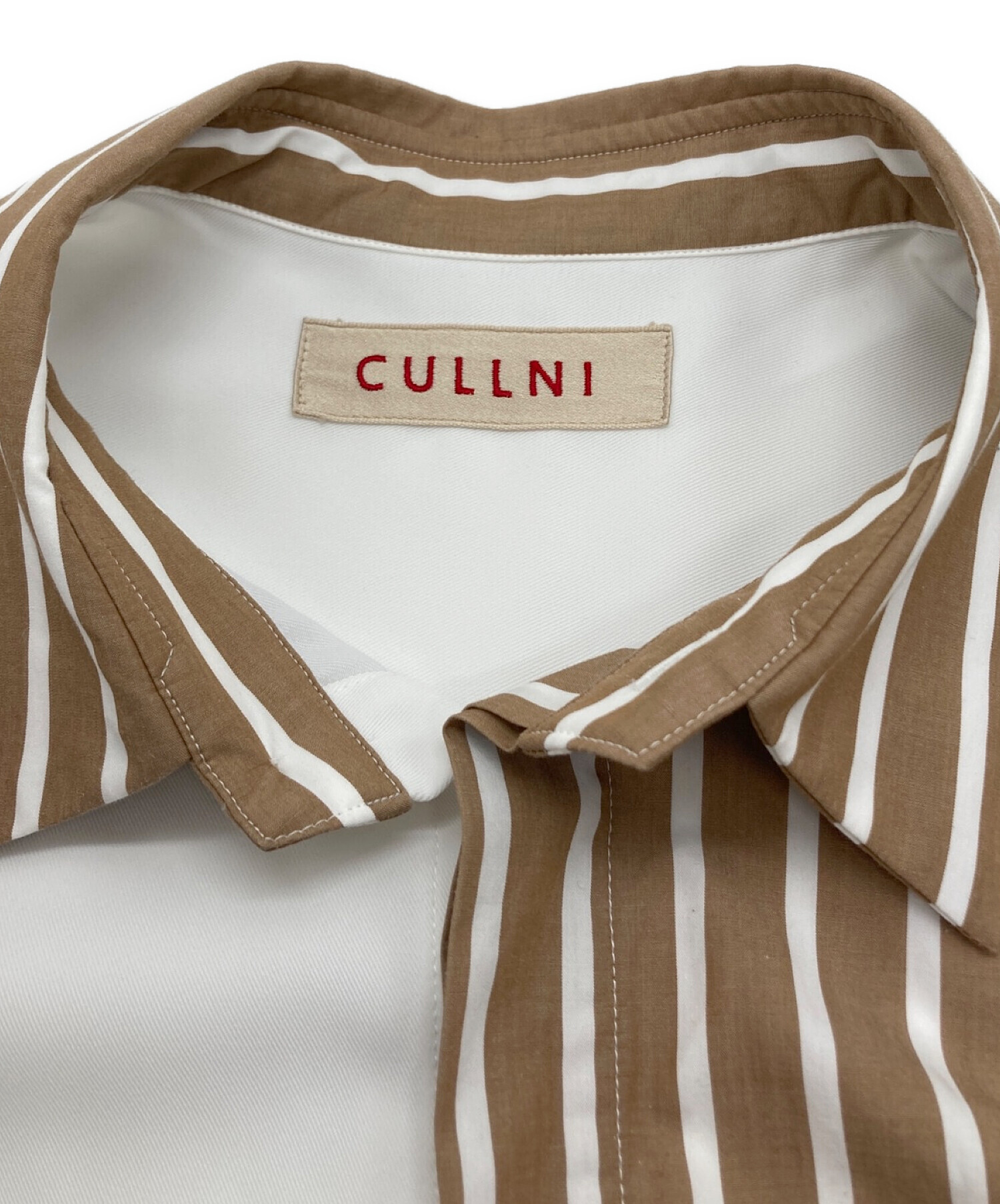 CULLNI クルニ ブロッキング ストライプ シャツ トップス