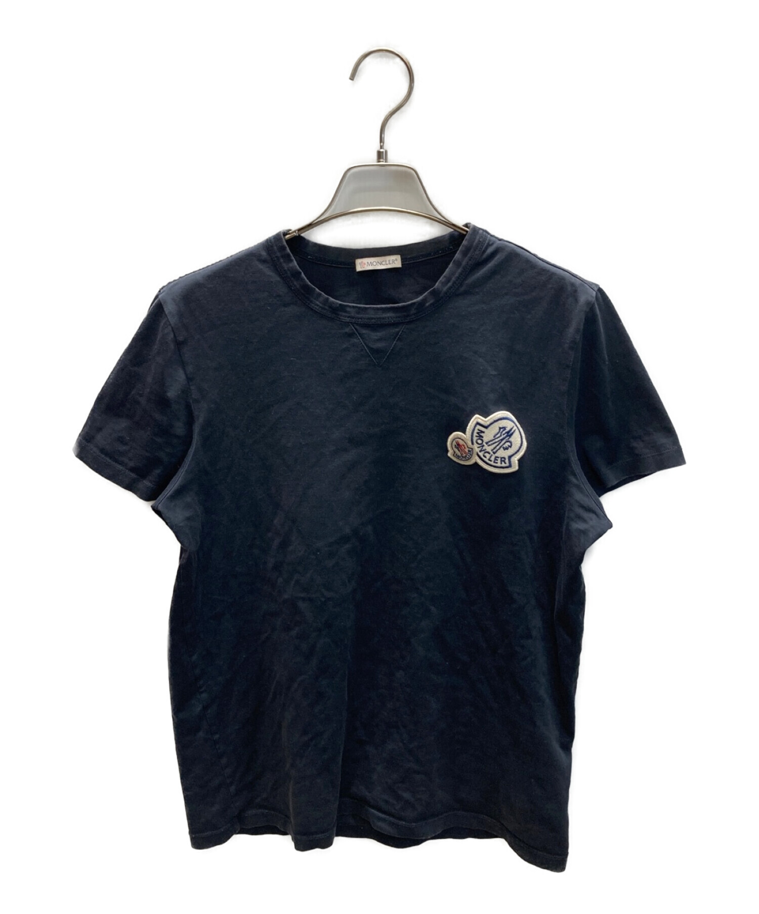 MONCLER 黒 ロゴTシャツMONCLER