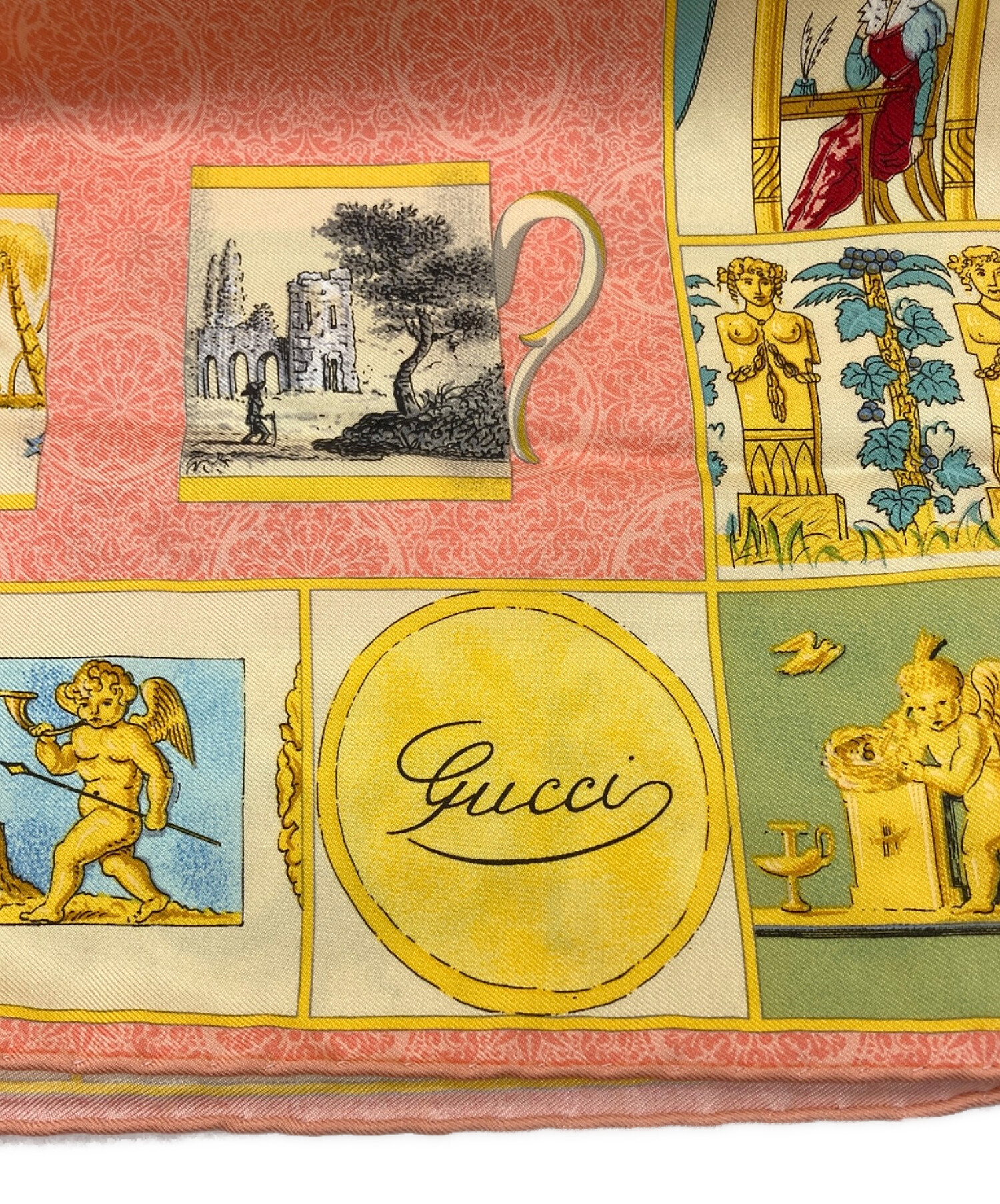 中古・古着通販】GUCCI (グッチ) マグカップシルクスカーフ ピンク 