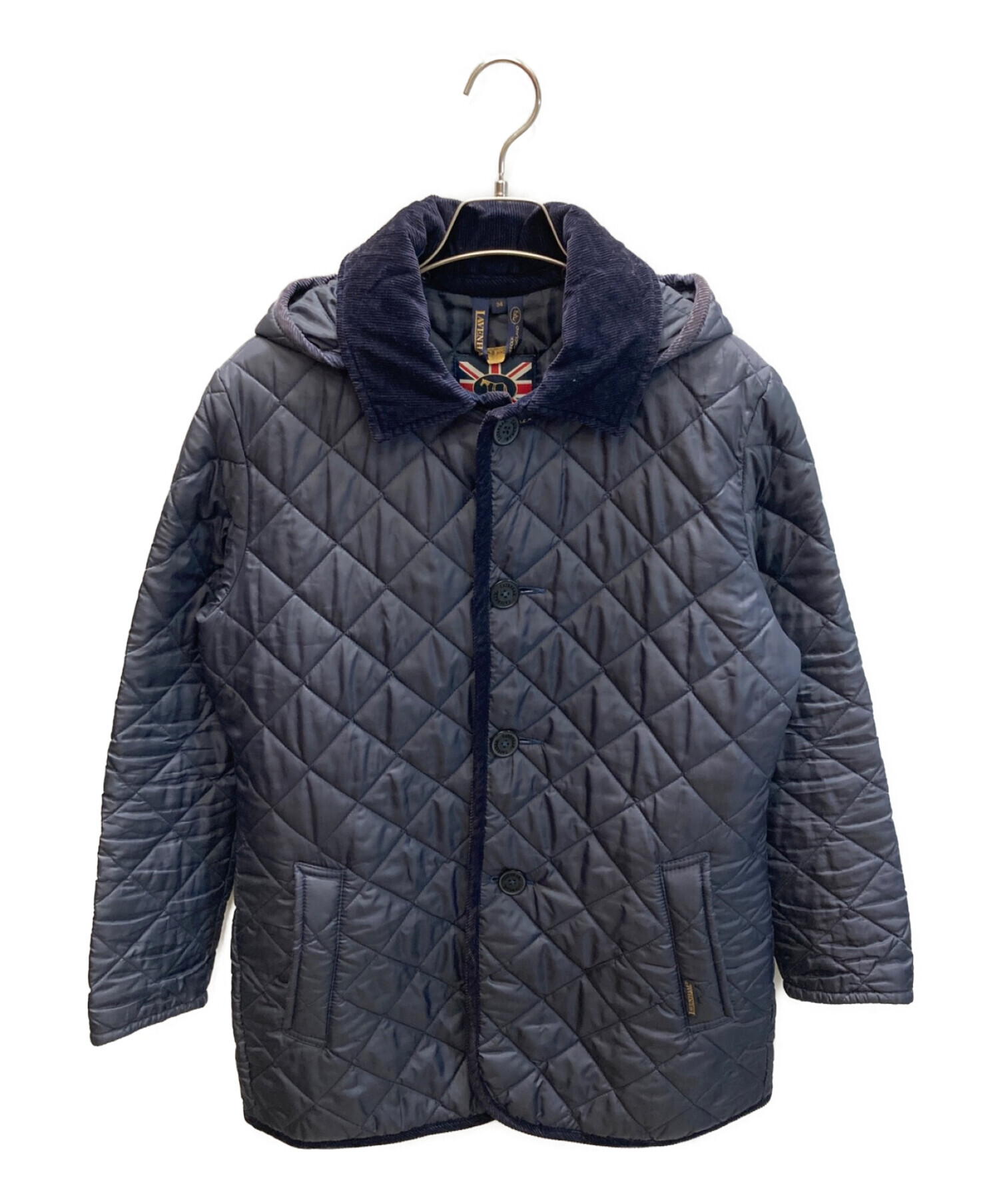 中古・古着通販】LAVENHAM (ラベンハム) キルティングコート ネイビー 
