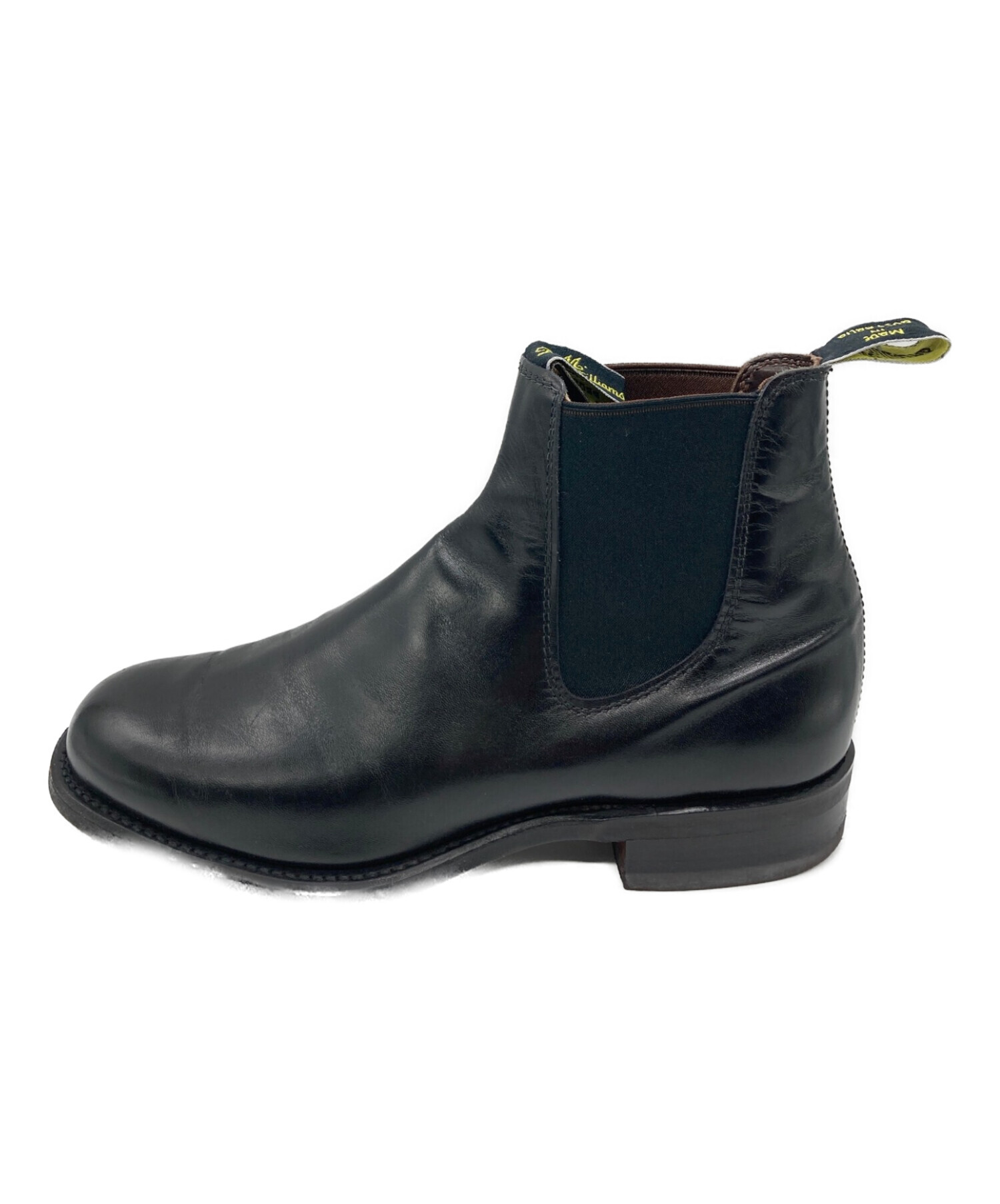 R.M WILLIAMSサイドゴアブーツ ブラック R.M.ウィリアムズ サイドゴアブーツ 黒色 レザー ショートブーツ R.M.