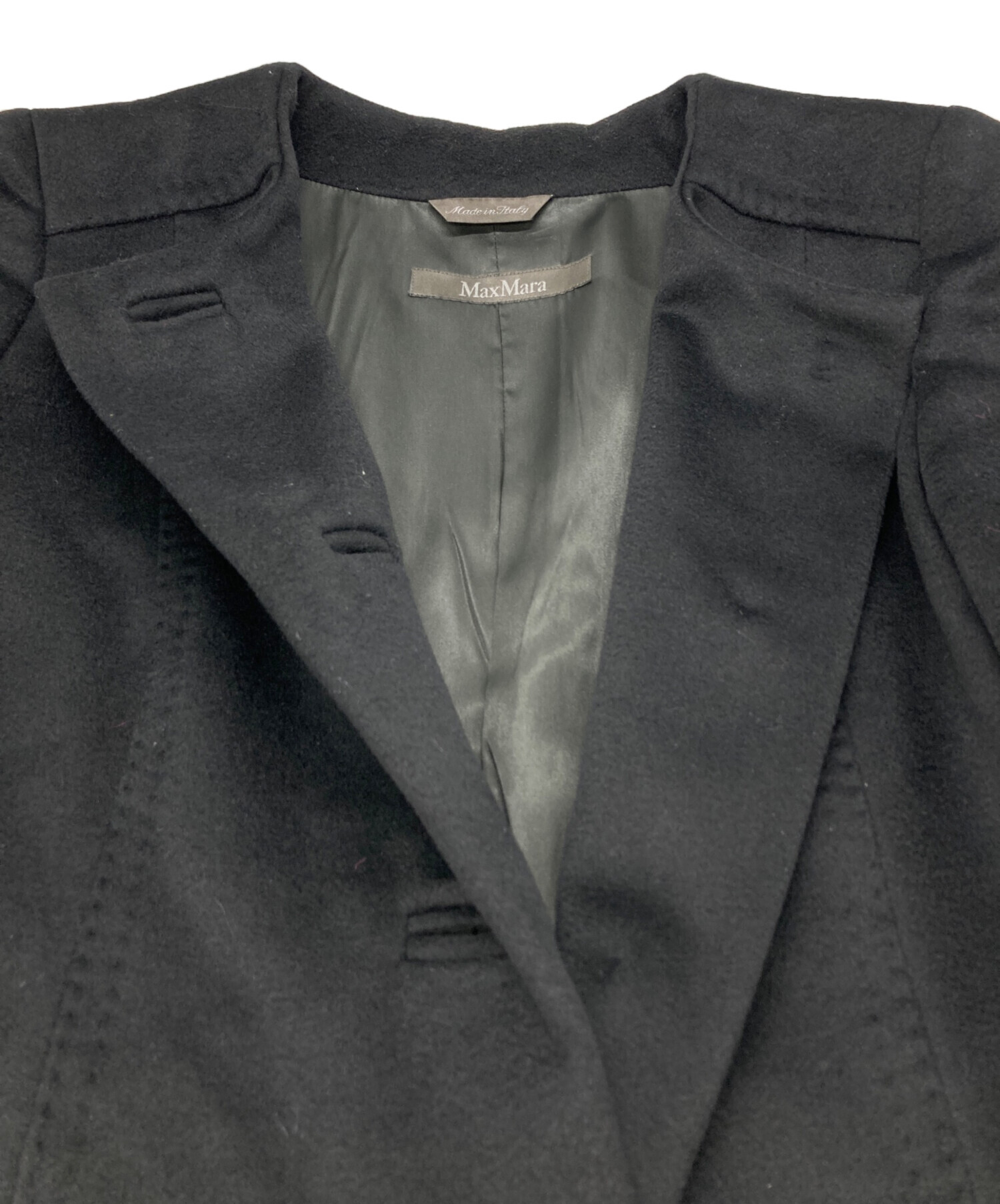 MAX MARA/カシミヤ混/ロングコート/42/GRAY