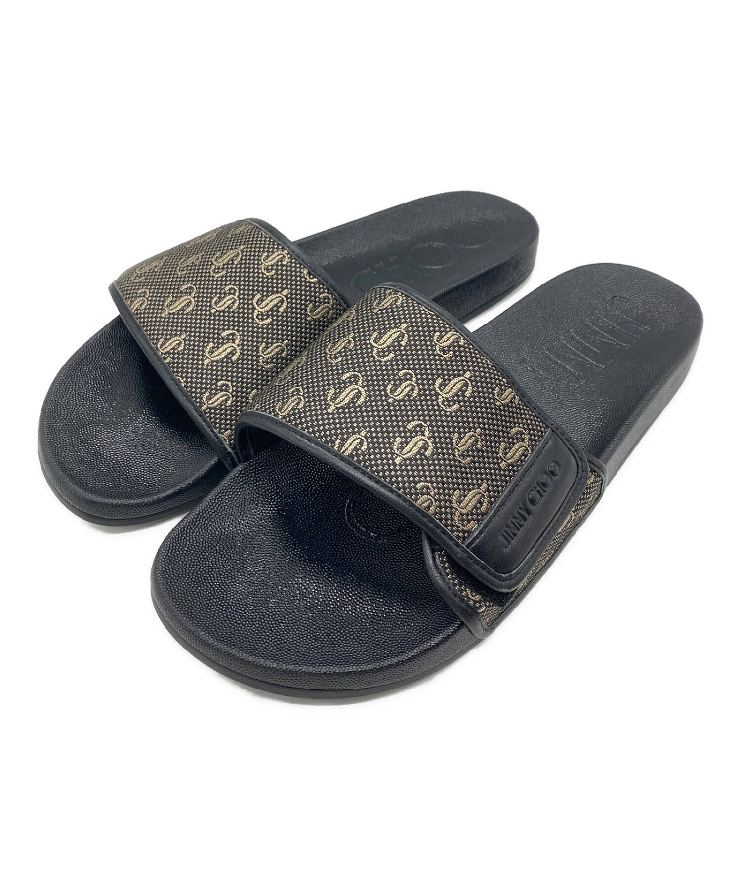 中古・古着通販】JIMMY CHOO (ジミーチュウ) JCロゴスライドサンダル 