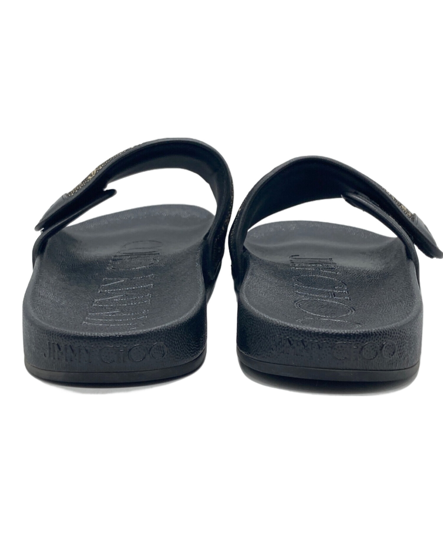 中古・古着通販】JIMMY CHOO (ジミーチュウ) JCロゴスライドサンダル 